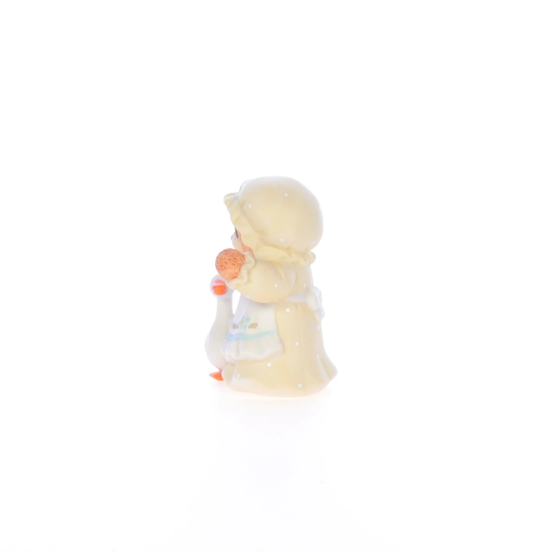 Lucy and Me Vintage 1986 Porcelain Figurine Bear with Bonnet and Goose - Image 3