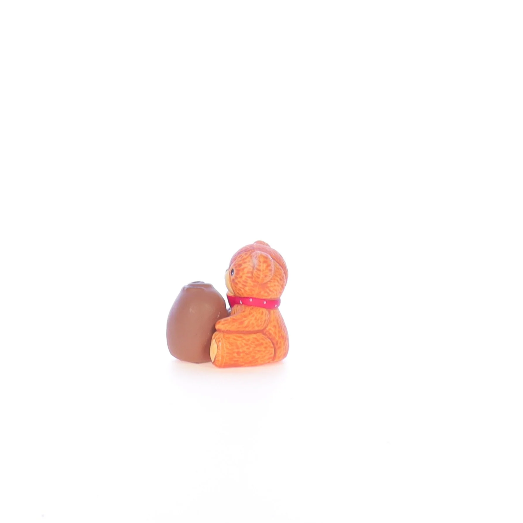 Lucy and Me Vintage 1986 Porcelain Figurine Bear with Chocolate Cherry Cake - Image 3