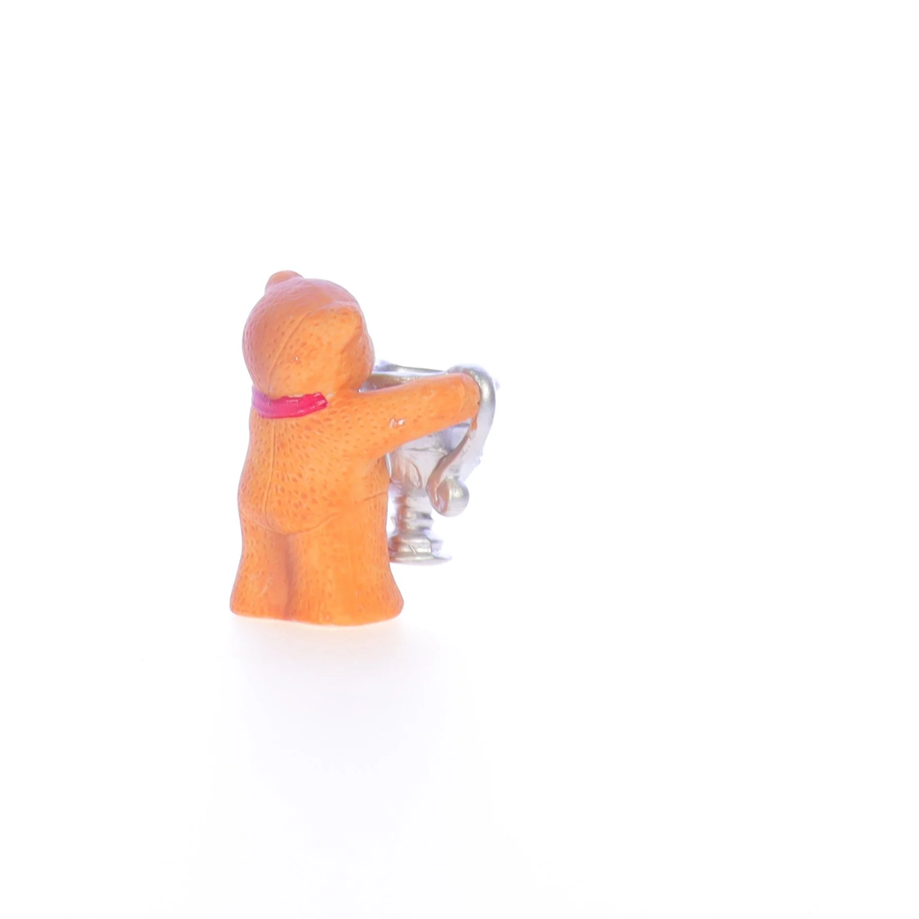Lucy and Me Vintage 1985 Porcelain Figurine Bear with Congraulations Trophy Cup - Image 6