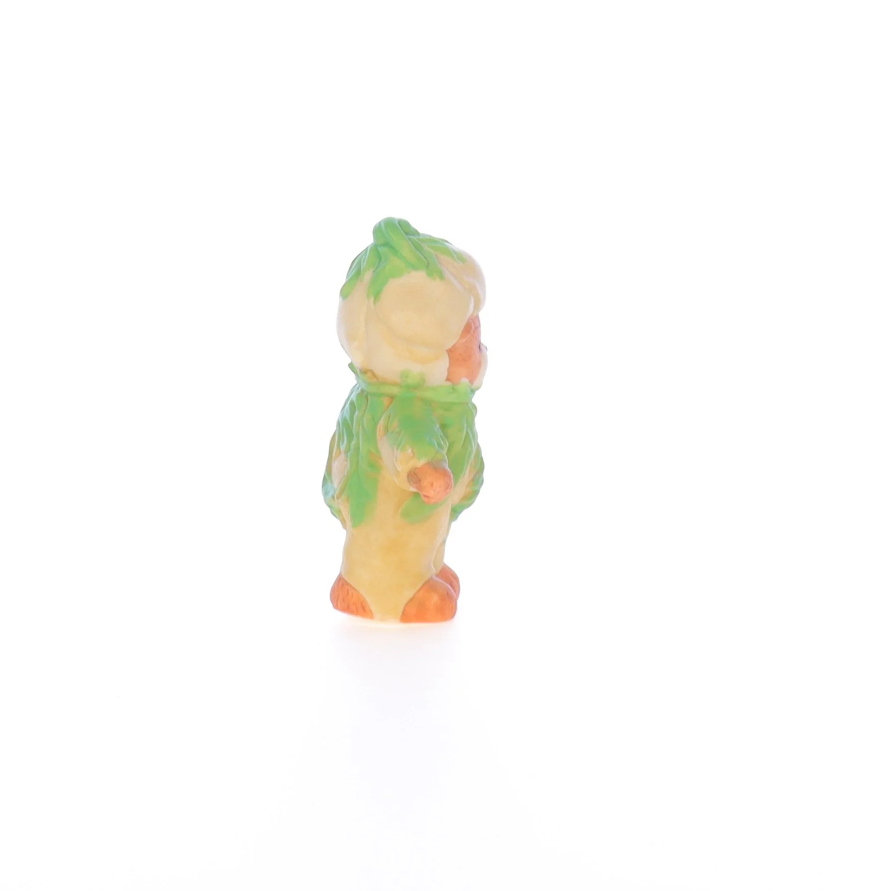 Lucy and Me Vintage 1969 Porcelain Figurine Bear with Green Flower Costume - Image 7