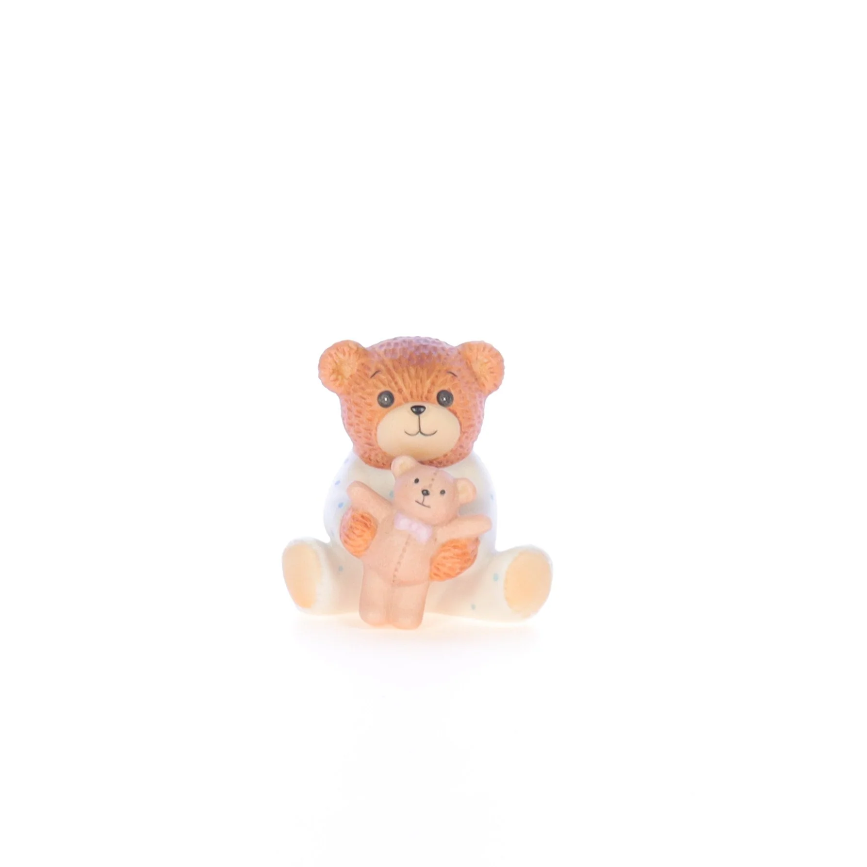 Lucy and Me Vintage  Porcelain Figurine Bear with Pajamas and Teddie