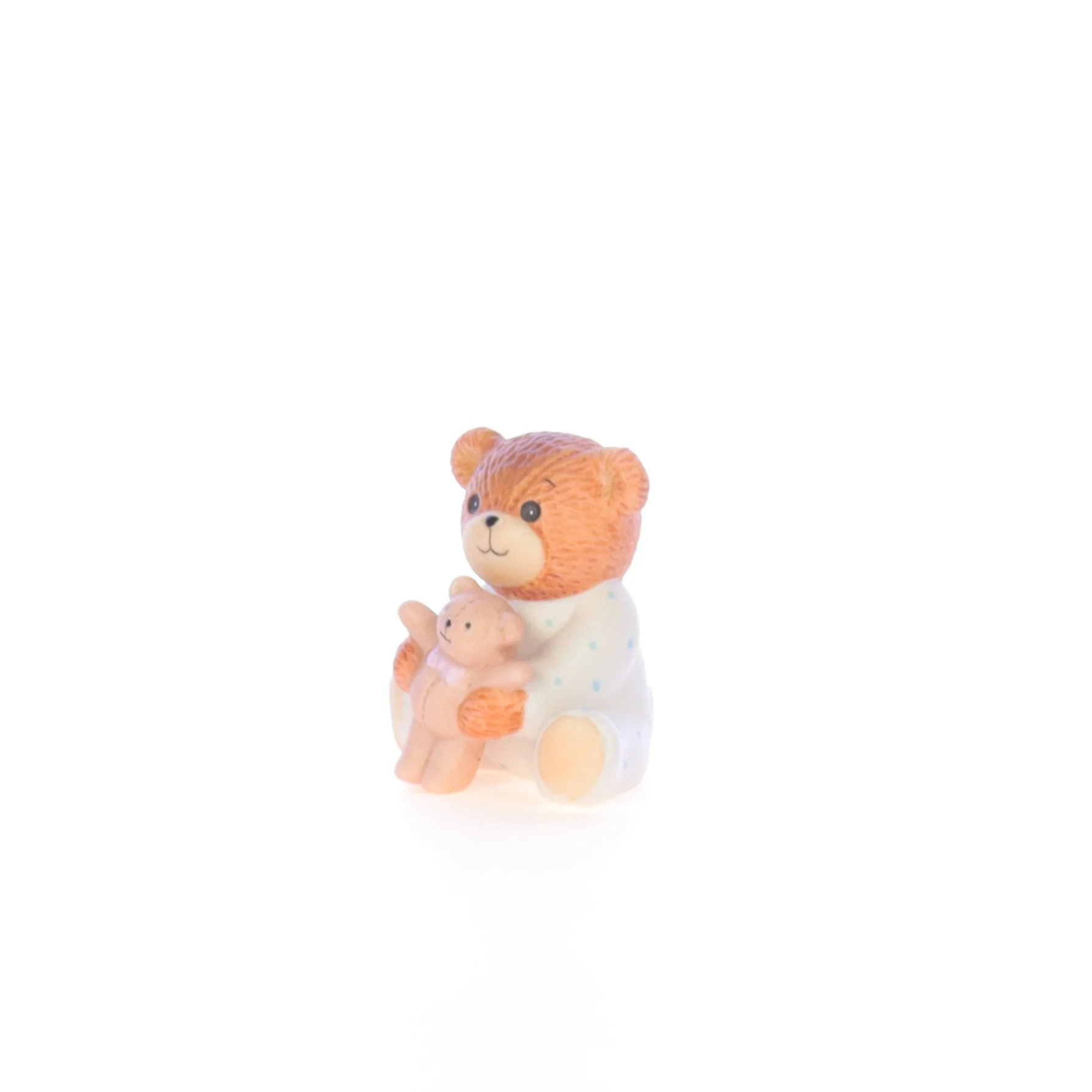 Lucy and Me Vintage  Porcelain Figurine Bear with Pajamas and Teddie - Image 2