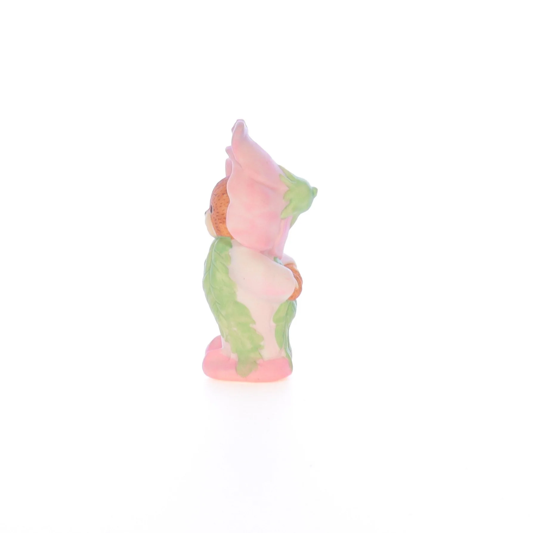 Lucy and Me Vintage 1969 Porcelain Figurine Bear with Pink Flower Costume - Image 3