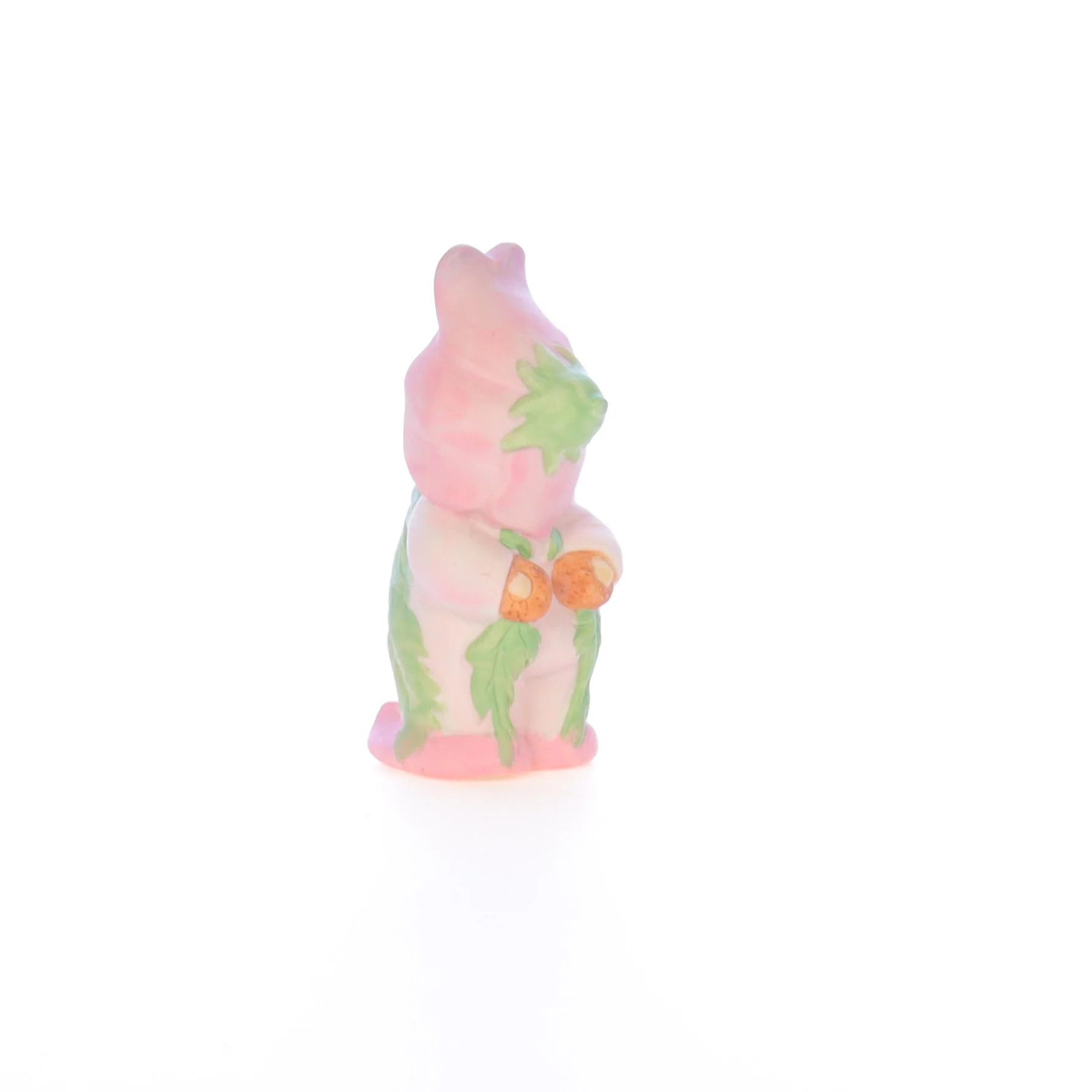 Lucy and Me Vintage 1969 Porcelain Figurine Bear with Pink Flower Costume - Image 4