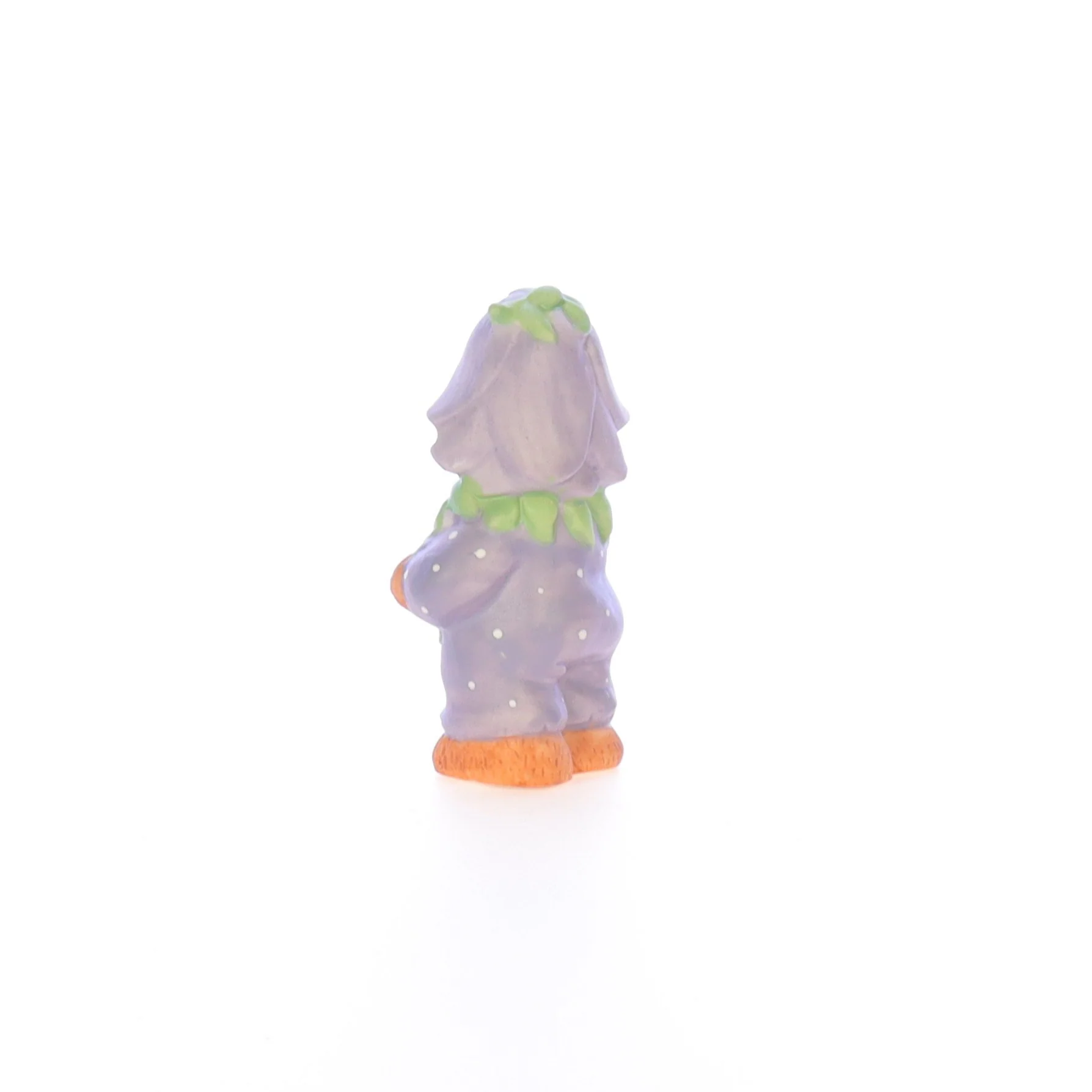 Lucy and Me Vintage 1969 Porcelain Figurine Bear with Purple Flower Costume - Image 4