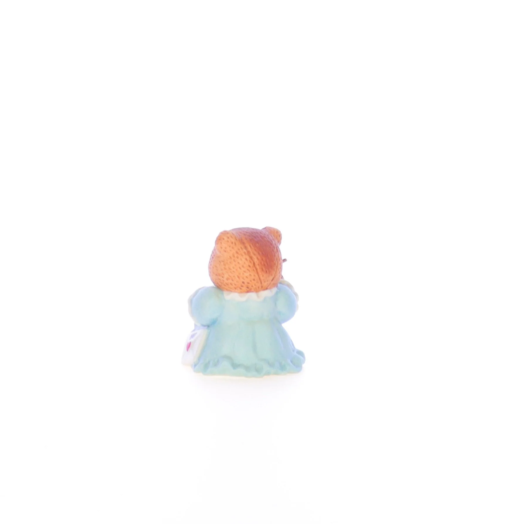 Lucy and Me Vintage 1986 Porcelain Figurine Bear Writing Valentine - Image 4