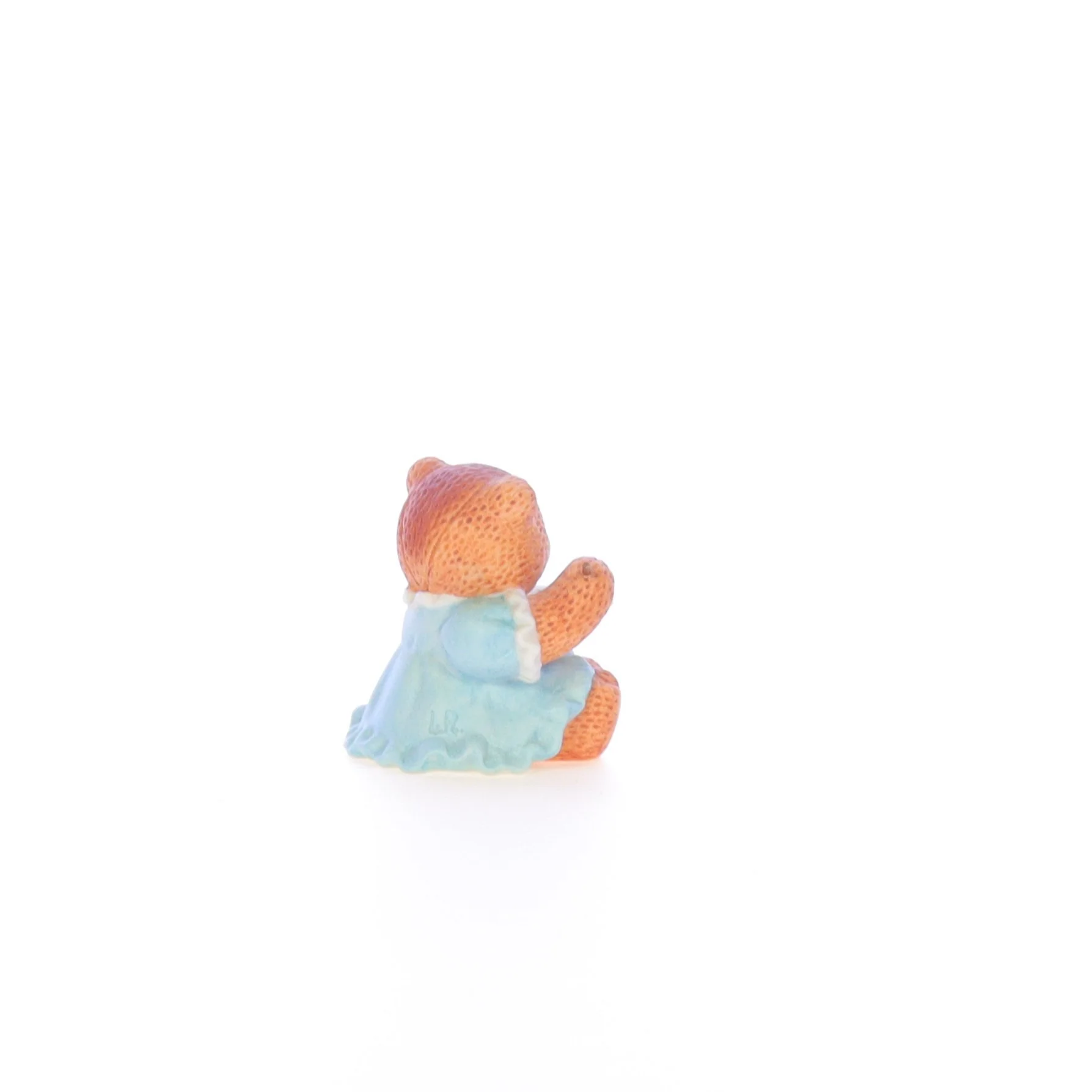 Lucy and Me Vintage 1986 Porcelain Figurine Bear Writing Valentine - Image 6