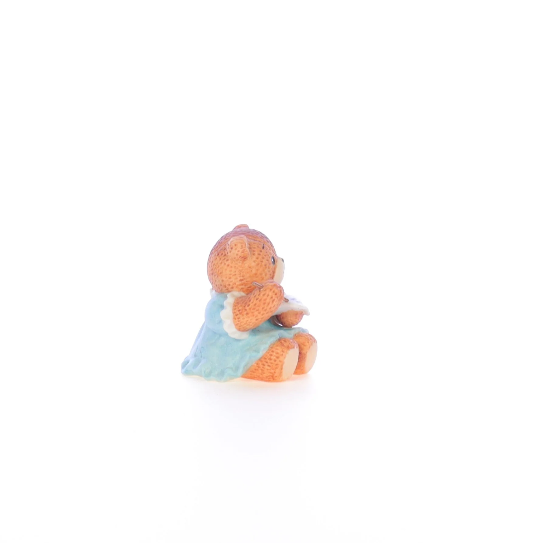 Lucy and Me Vintage 1986 Porcelain Figurine Bear Writing Valentine - Image 7
