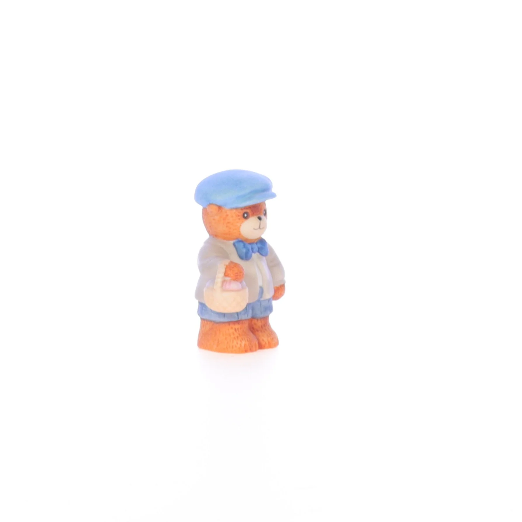 Lucy and Me Vintage 1986 Porcelain Figurine Boy Bear with Easter Egg Basket - Image 8