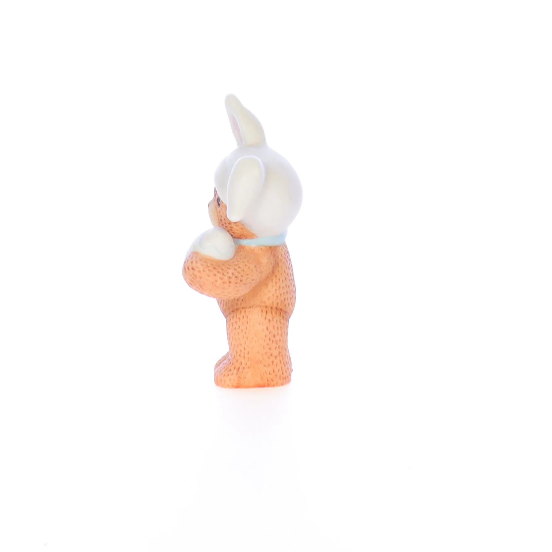 Lucy and Me Vintage 1982 Porcelain Figurine Bunny Bear Painting Easter Egg - Image 3