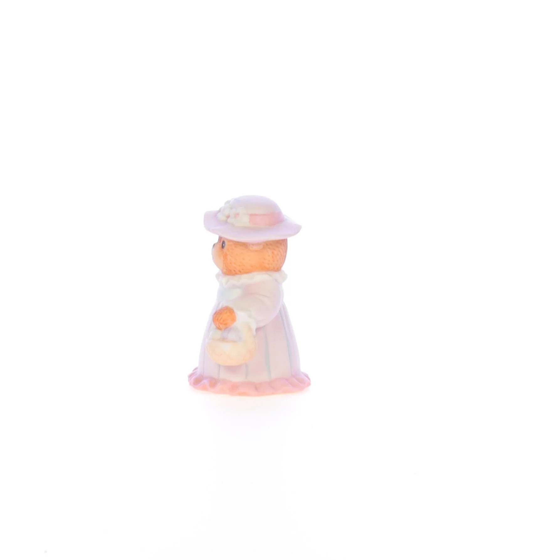 Lucy and Me Vintage 1986 Porcelain Figurine Girl Bear with Easter Egg Bakset - Image 3