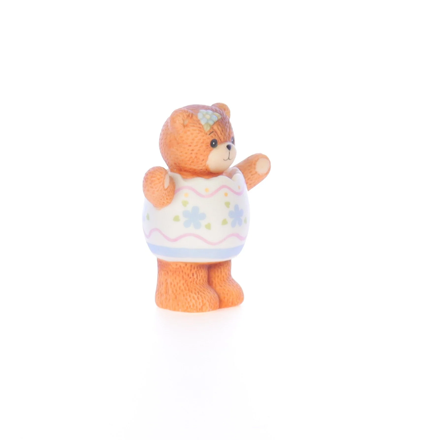 Lucy and Me Vintage 1985 Porcelain Figurine Girl Bear with Easter Egg Costume - Image 8