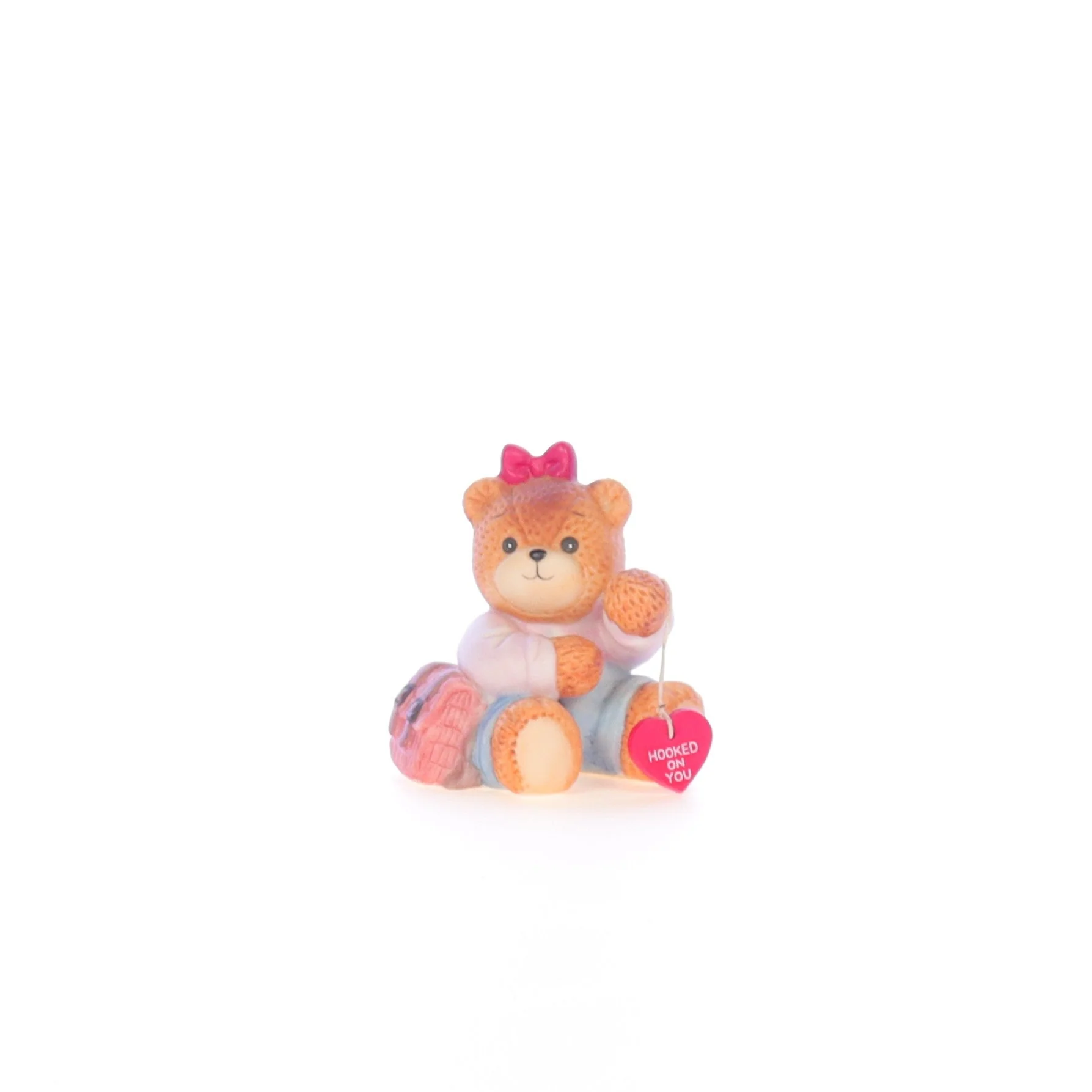 Lucy and Me Vintage Porcelain Figurine Girl Bear with Valentine Lucy_Unknown_079
