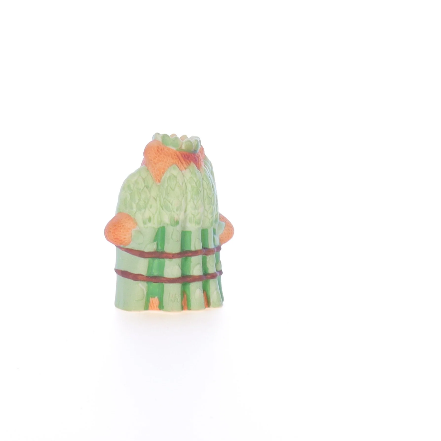 Lucy and Me Vintage 1988 Porcelain Figurine Princess Bear in Asparagus Costume - Image 4