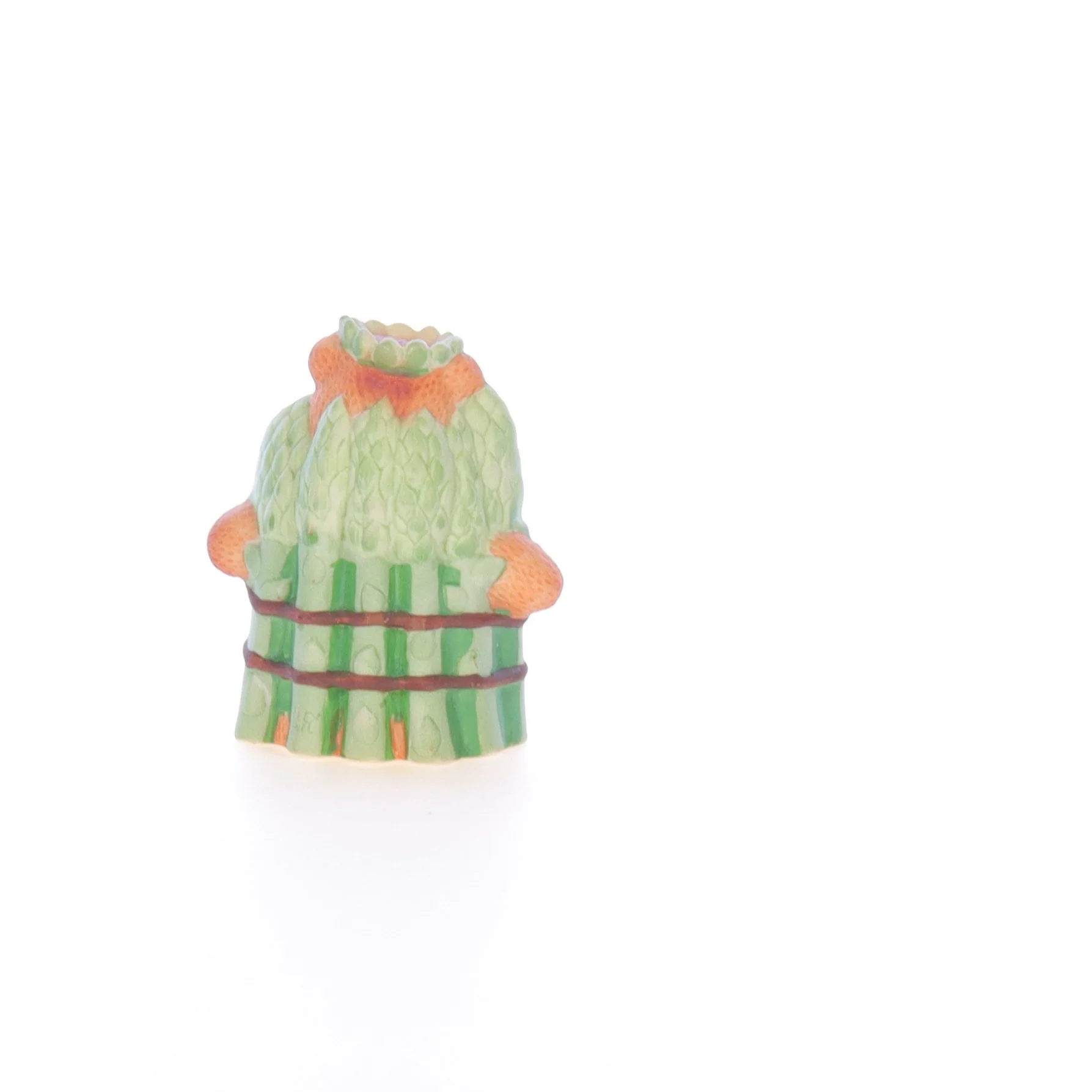 Lucy and Me Vintage 1988 Porcelain Figurine Princess Bear in Asparagus Costume - Image 5