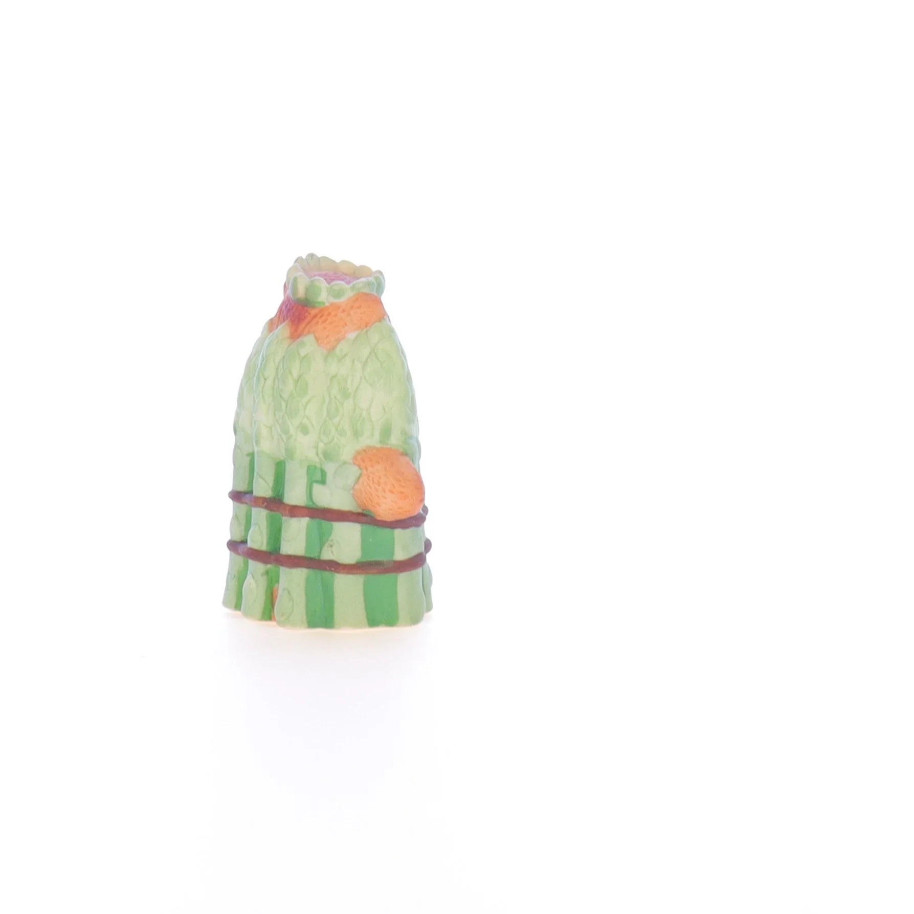 Lucy and Me Vintage 1988 Porcelain Figurine Princess Bear in Asparagus Costume - Image 6