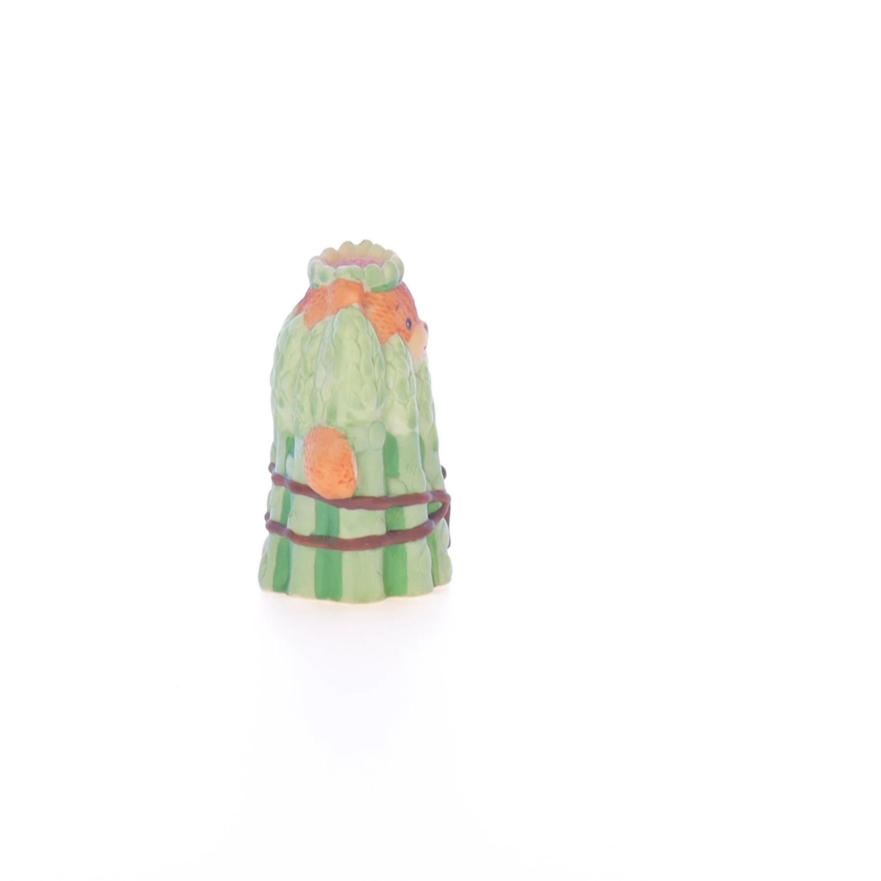Lucy and Me Vintage 1988 Porcelain Figurine Princess Bear in Asparagus Costume - Image 7