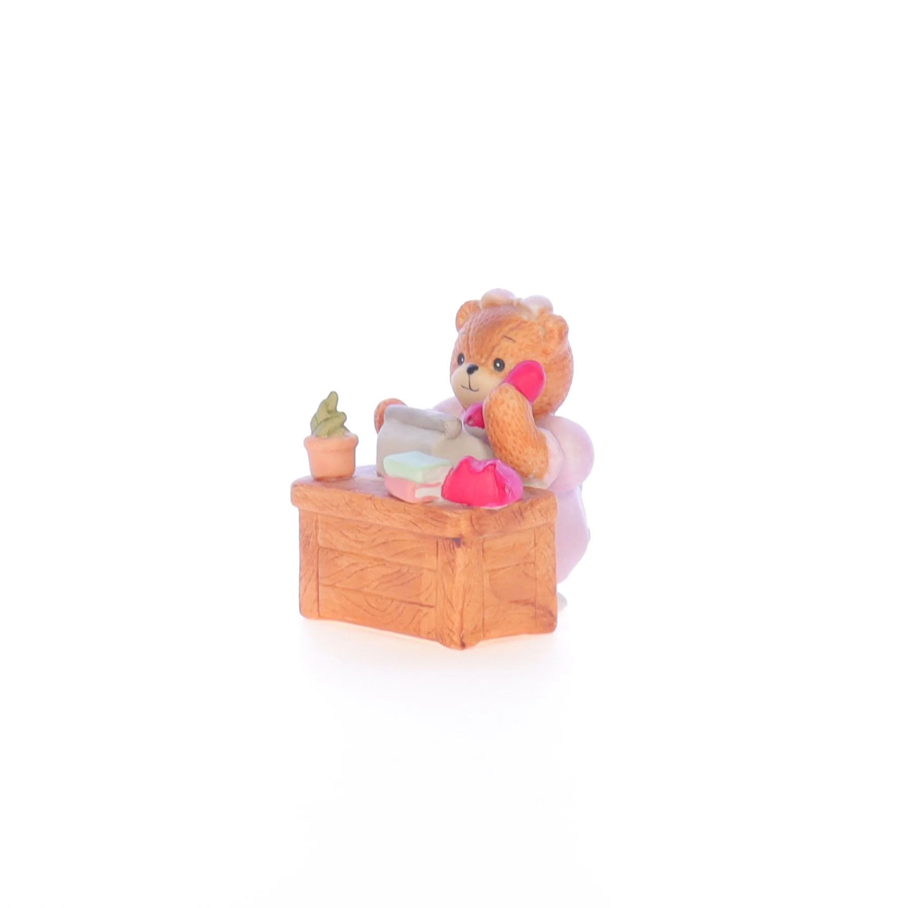 Lucy and Me Vintage 1986 Porcelain Figurine Secretary Bear Lucy_Unknown_057 - Image 2