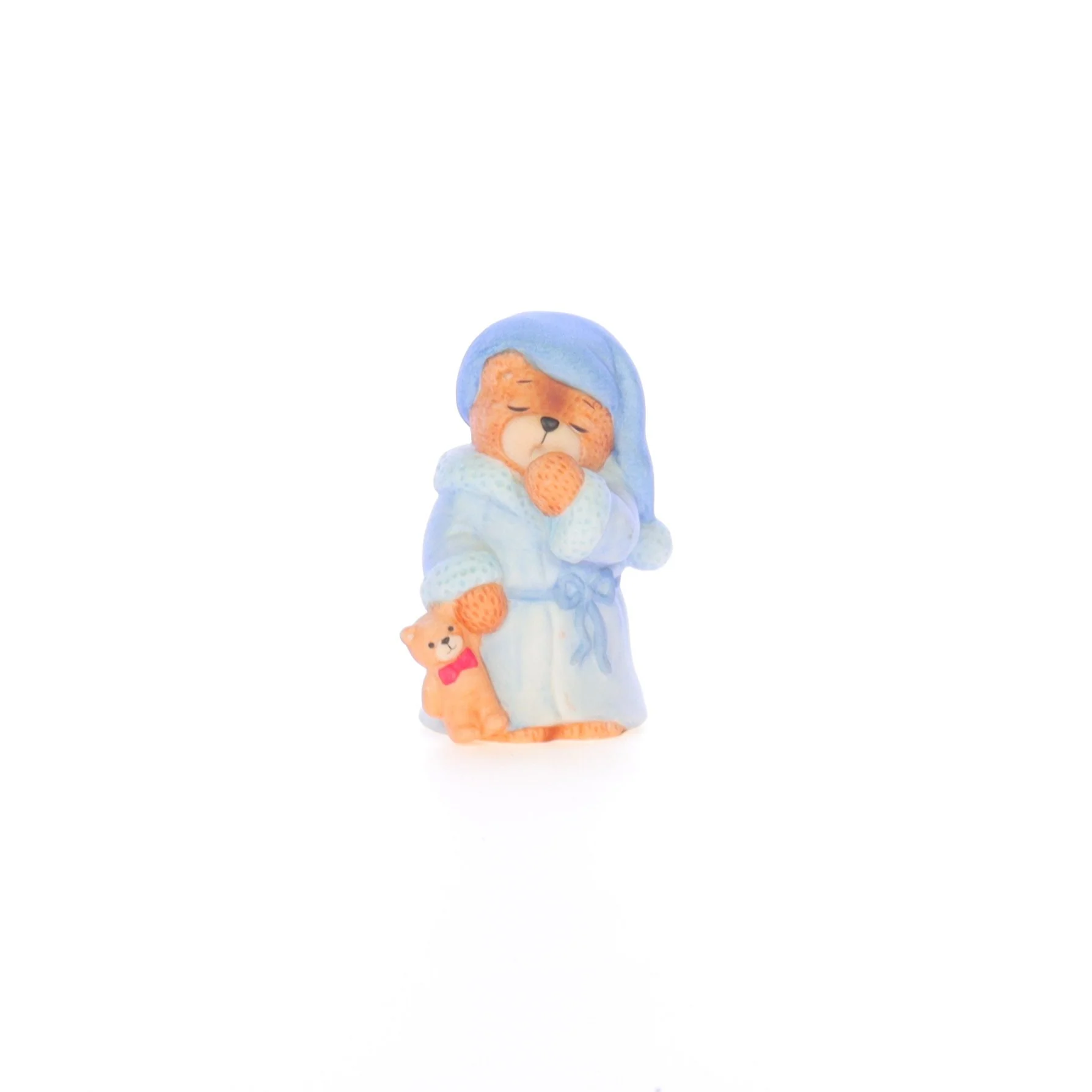 Lucy and Me Vintage 1986 Porcelain Figurine Sleepy Bear in Pajamas