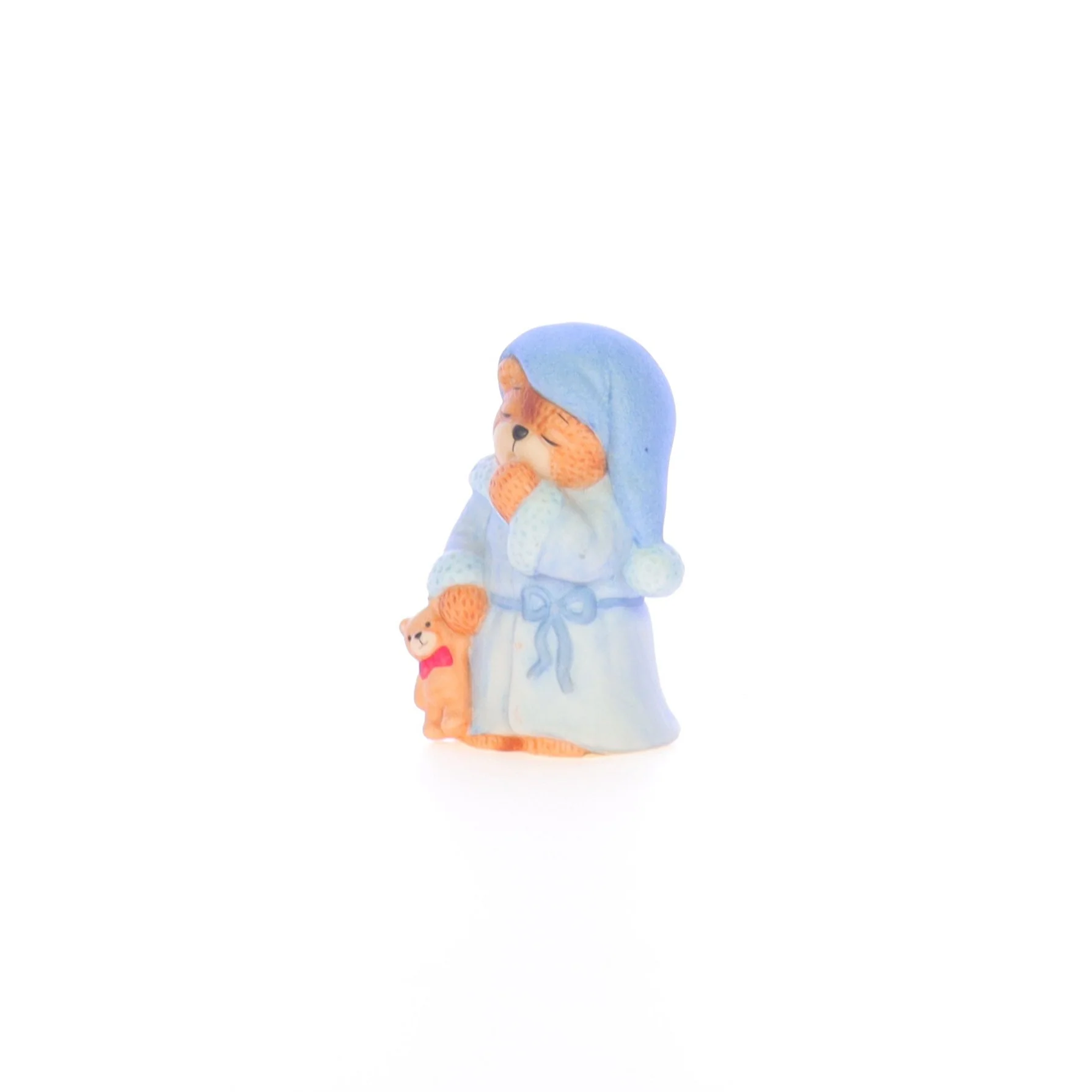 Lucy and Me Vintage 1986 Porcelain Figurine Sleepy Bear in Pajamas - Image 2