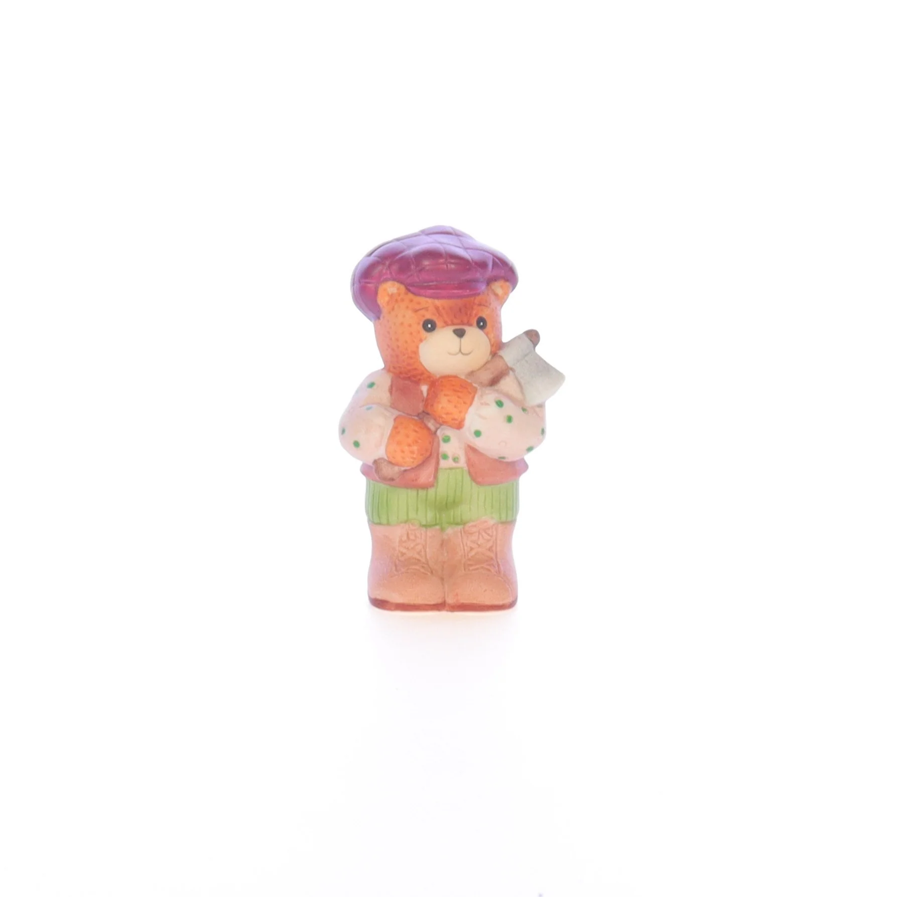 Lucy and Me Vintage 1988 Porcelain Figurine Wood Cutter Bear Lucy_Unknown_039