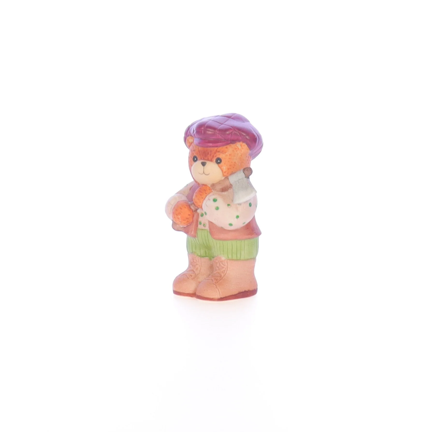 Lucy and Me Vintage 1988 Porcelain Figurine Wood Cutter Bear Lucy_Unknown_039 - Image 2