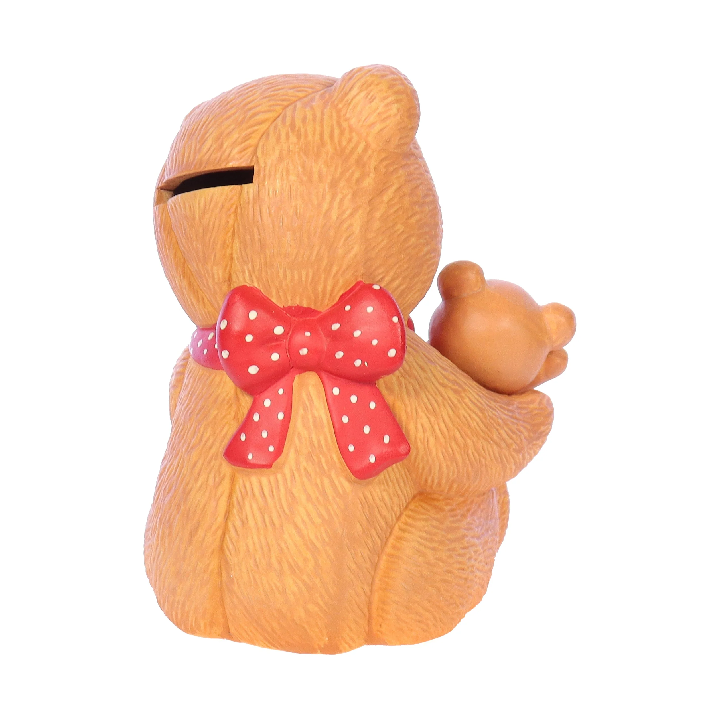 Lucy and Me Vintage 1984 Porcelain Figurine Mommy Bear with Baby Coin Bank - Image 6