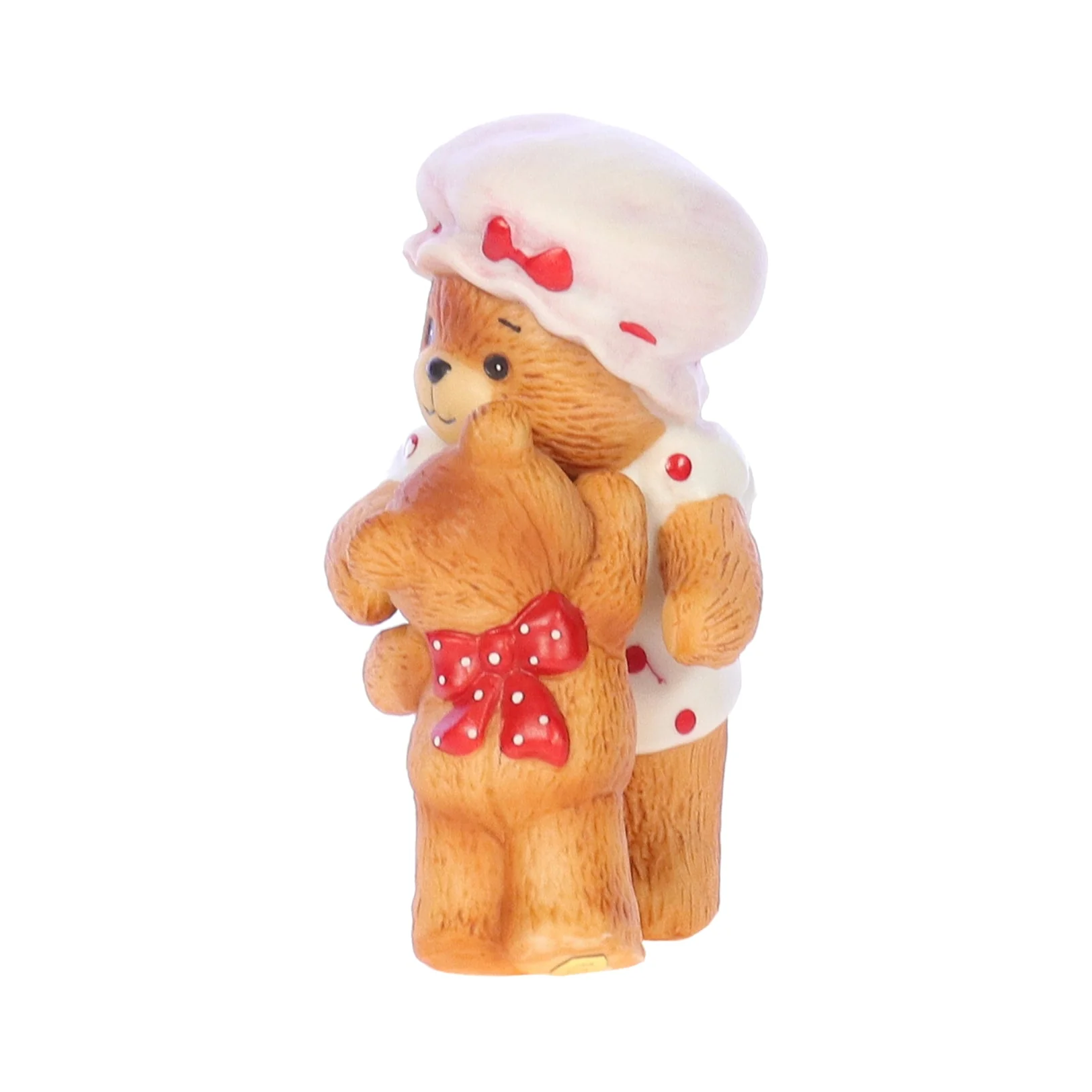 Lucy and Me Vintage 1980 Porcelain Figurine Mother Bear Hugging Baby - Image 3