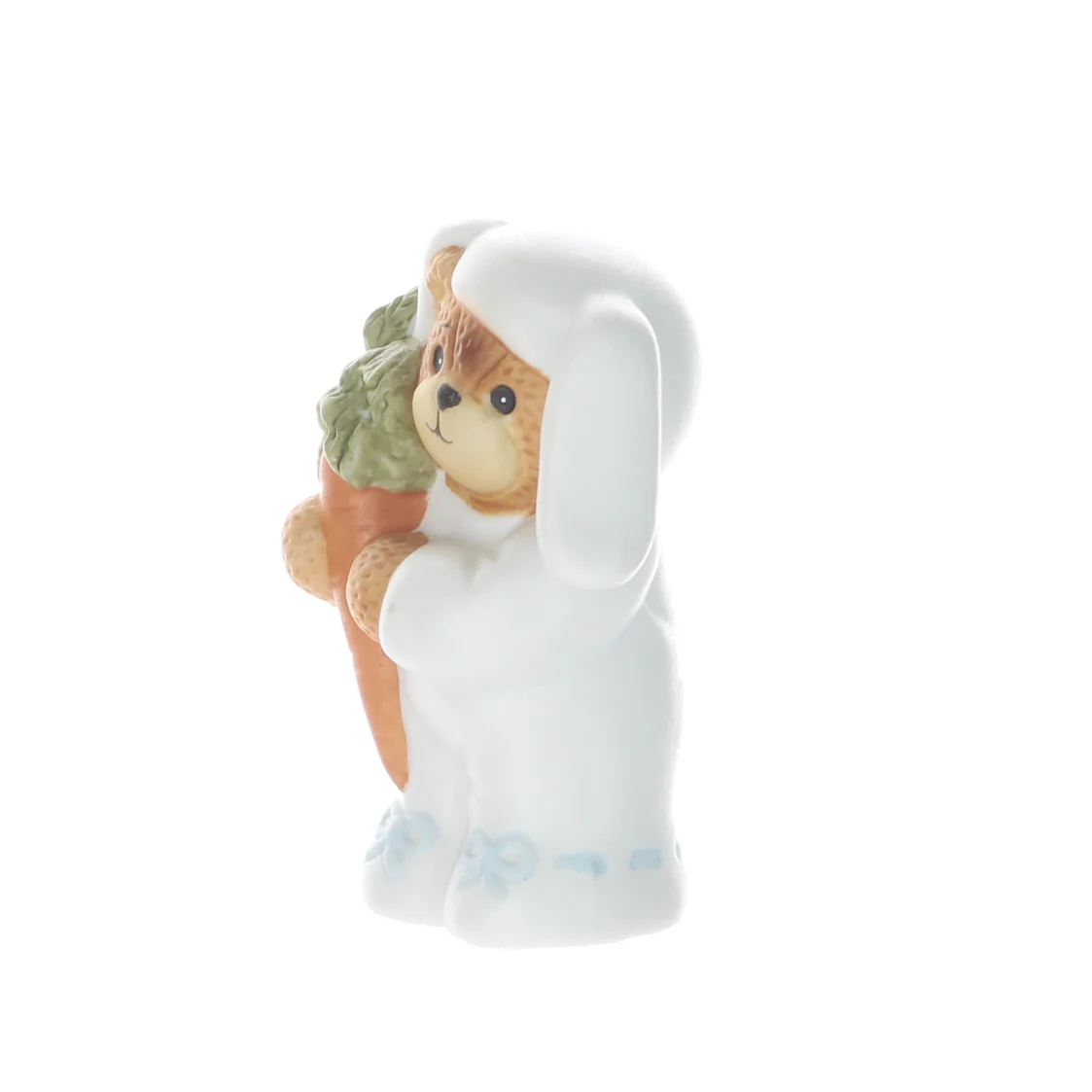 Lucy and Me Vintage 1987 Porcelain Figurine Easter Bunny with Carrot - Image 2