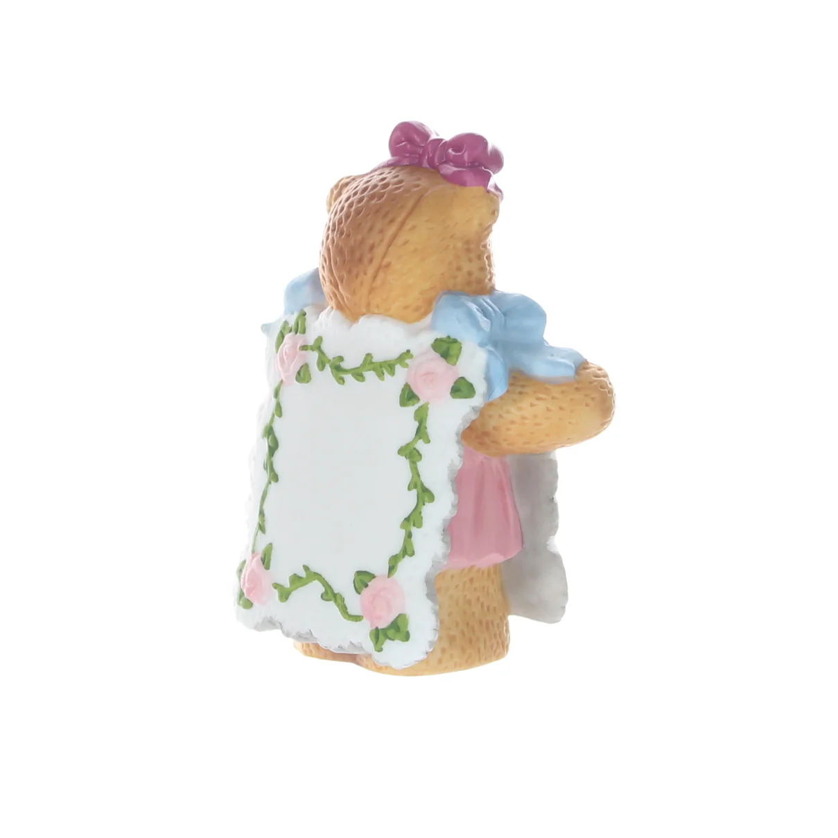 Lucy and Me Vintage 1991 Porcelain Figurine Valentine Heart Sandwich Board Bear - Image 6