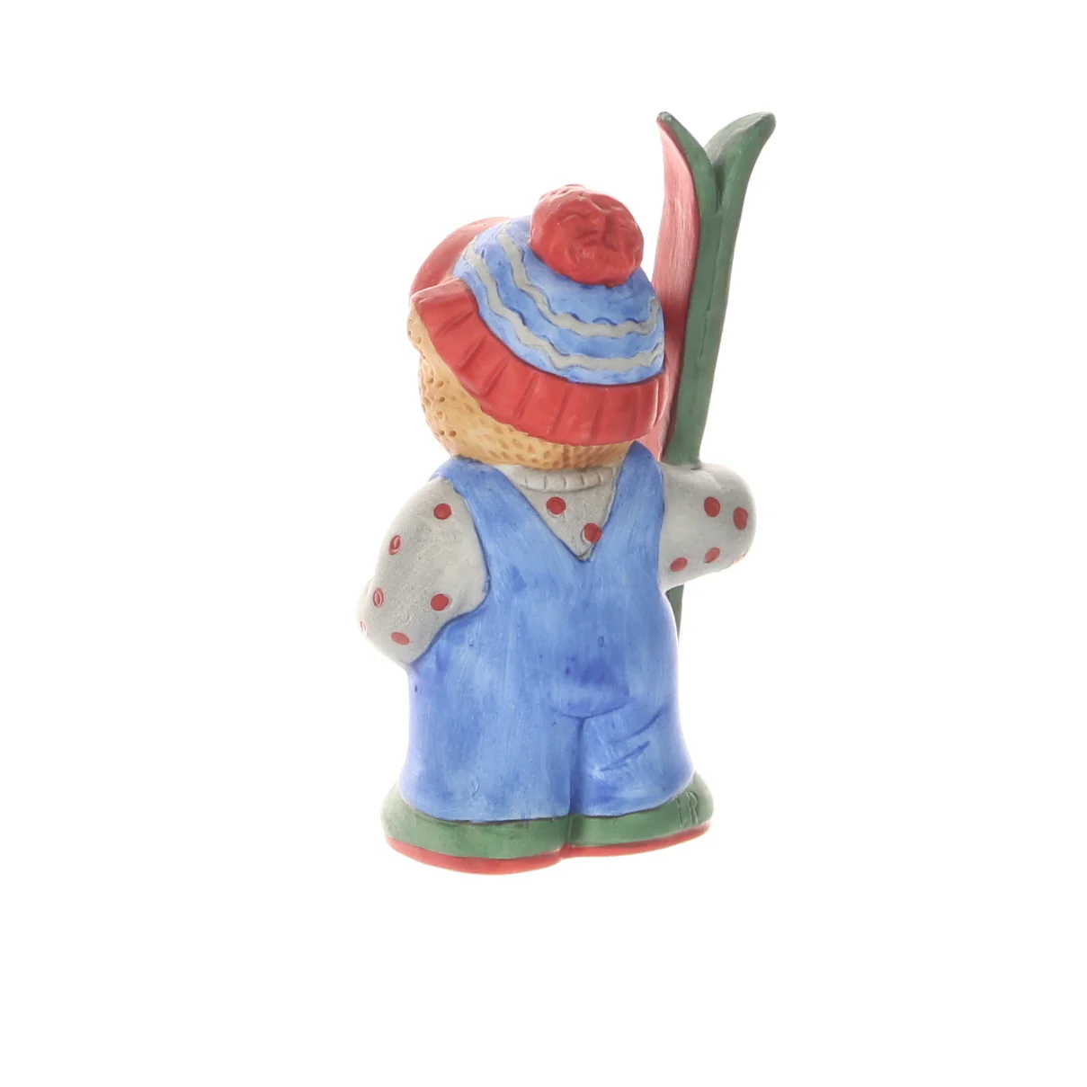 Lucy and Me Vintage 1988 Porcelain Figurine Winter Bear with Skiis - Image 4