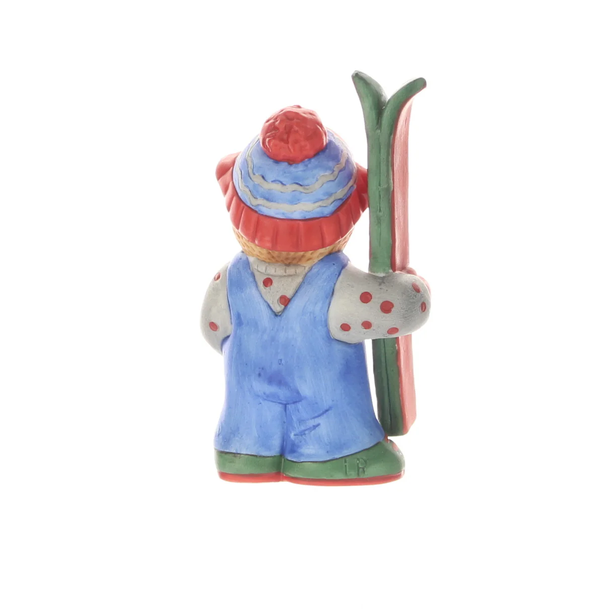 Lucy and Me Vintage 1988 Porcelain Figurine Winter Bear with Skiis - Image 5