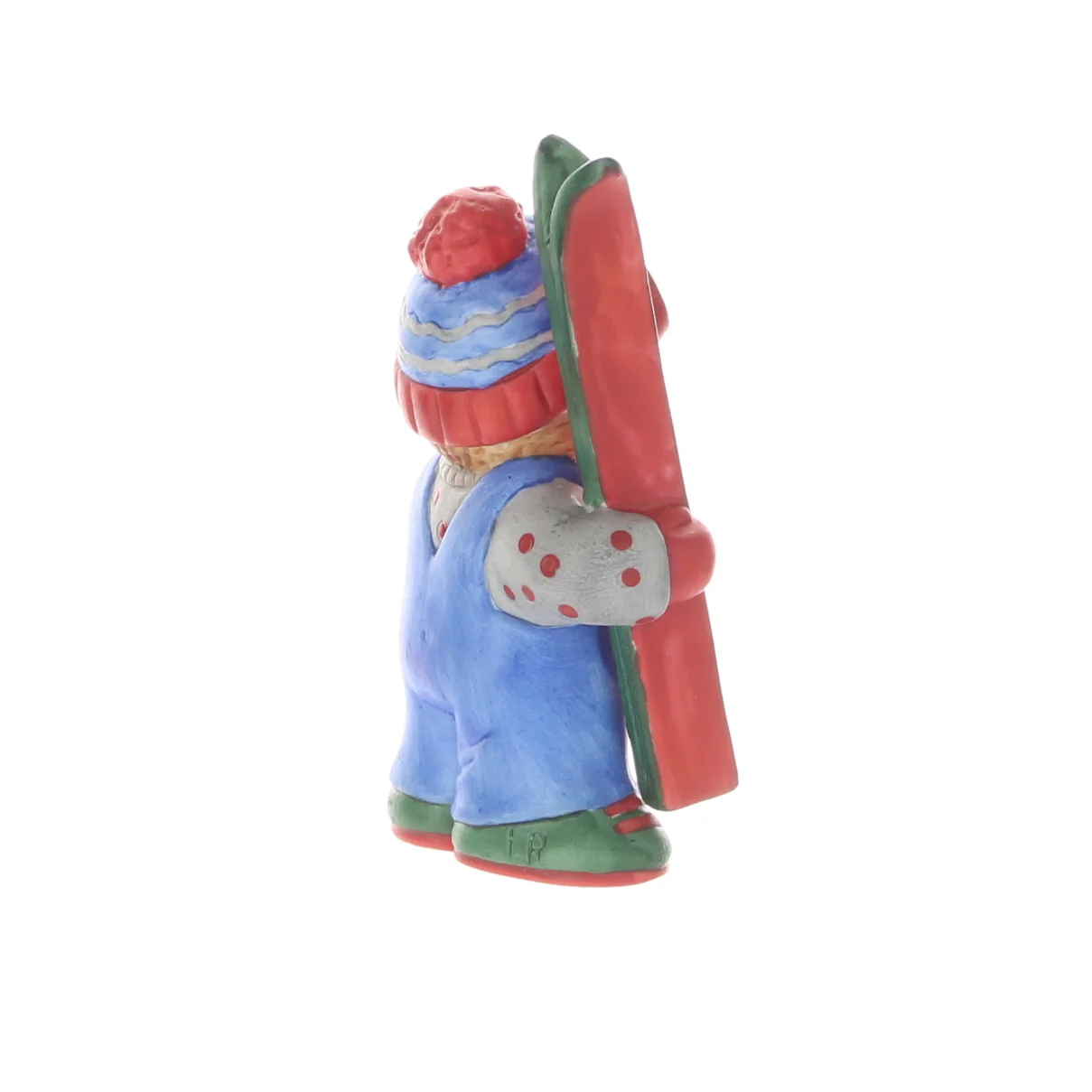 Lucy and Me Vintage 1988 Porcelain Figurine Winter Bear with Skiis - Image 6