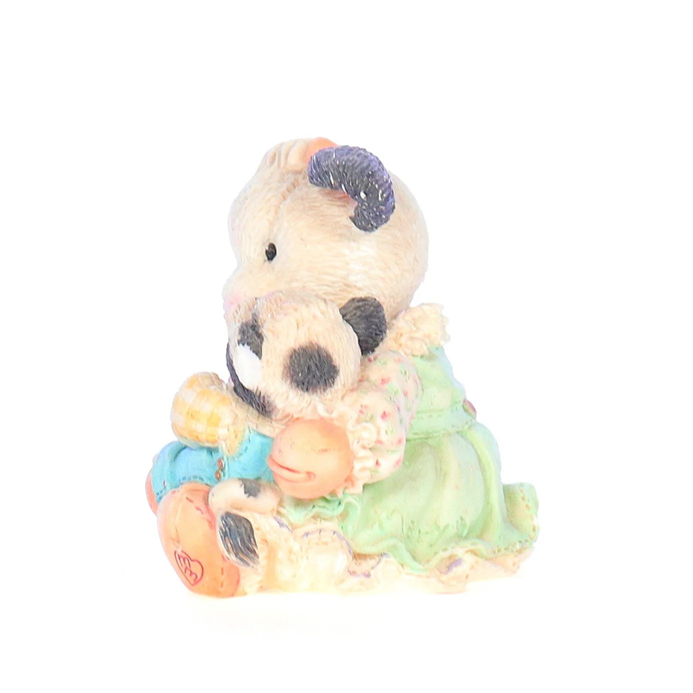 Marys Moo Moos Vintage Resin Easter Figurine 104906 An Eggspression Of Love 1994 - Image 3