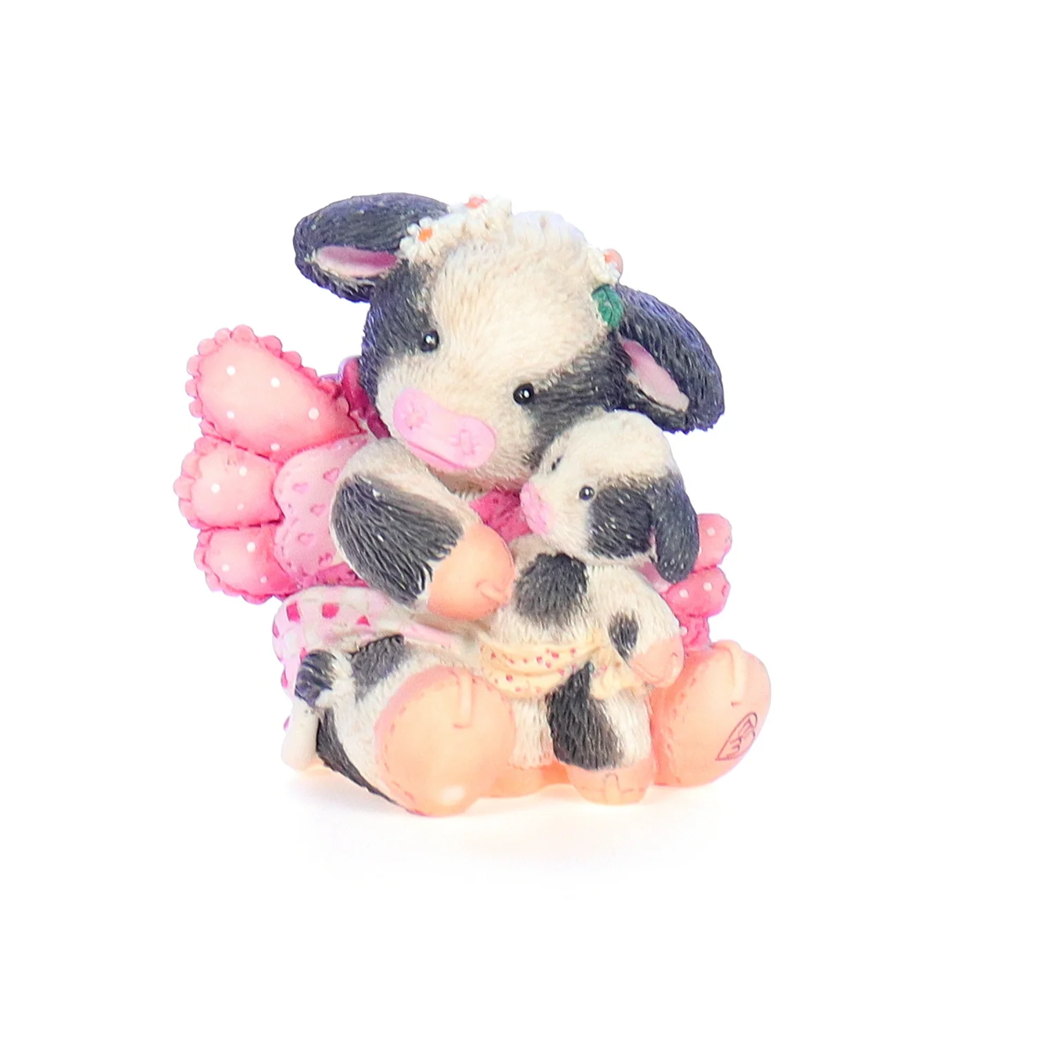 Marys Moo Moos Vintage Resin Valentine's Day Figurine 159395 Holstein You Close