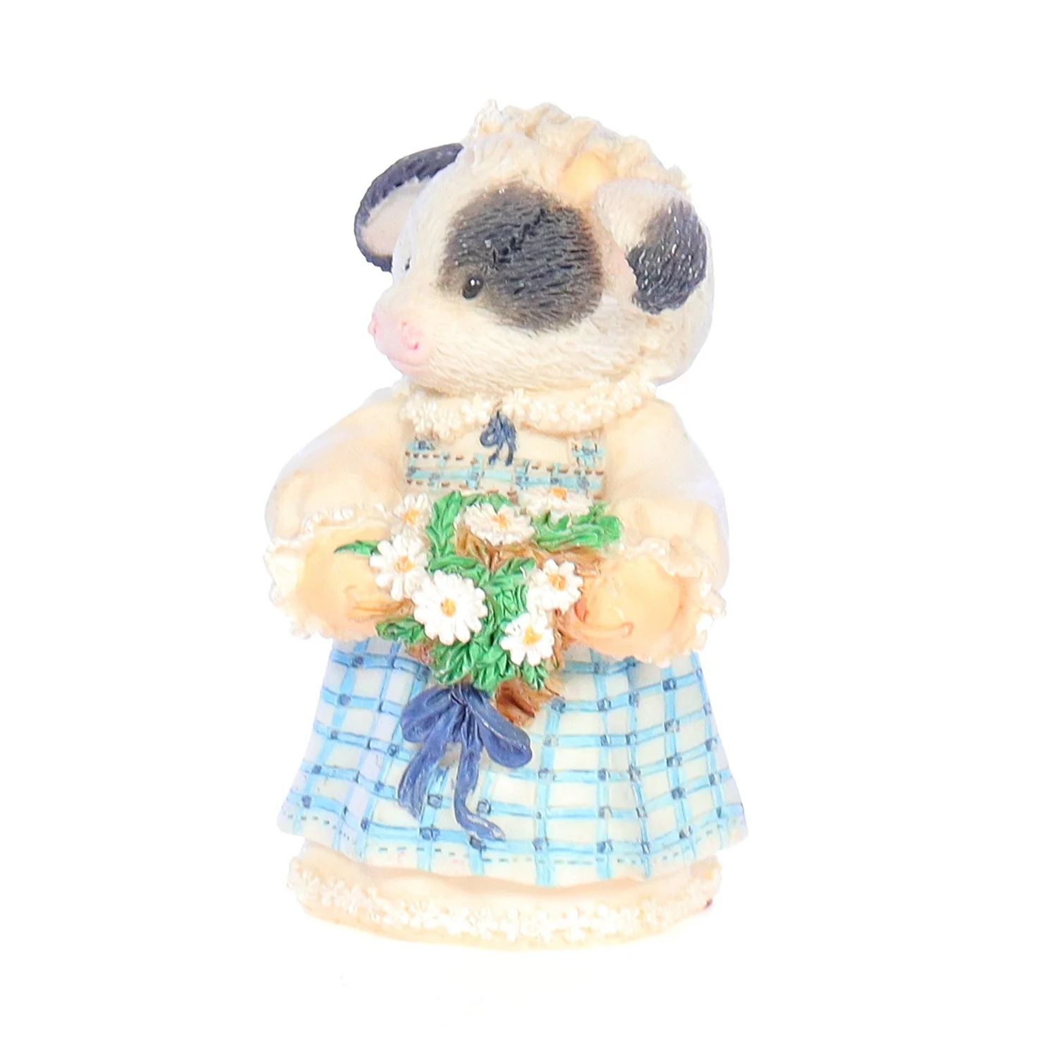 Marys Moo Moos Vintage Resin Spring Figurine 167517 Milk Maid 1995 3" - Image 2