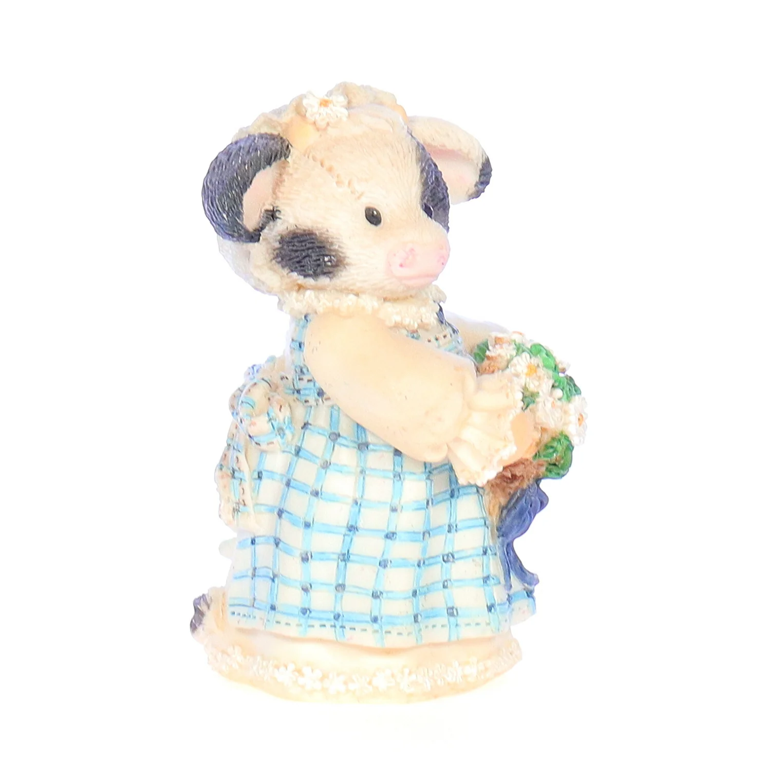 Marys Moo Moos Vintage Resin Spring Figurine 167517 Milk Maid 1995 3" - Image 8