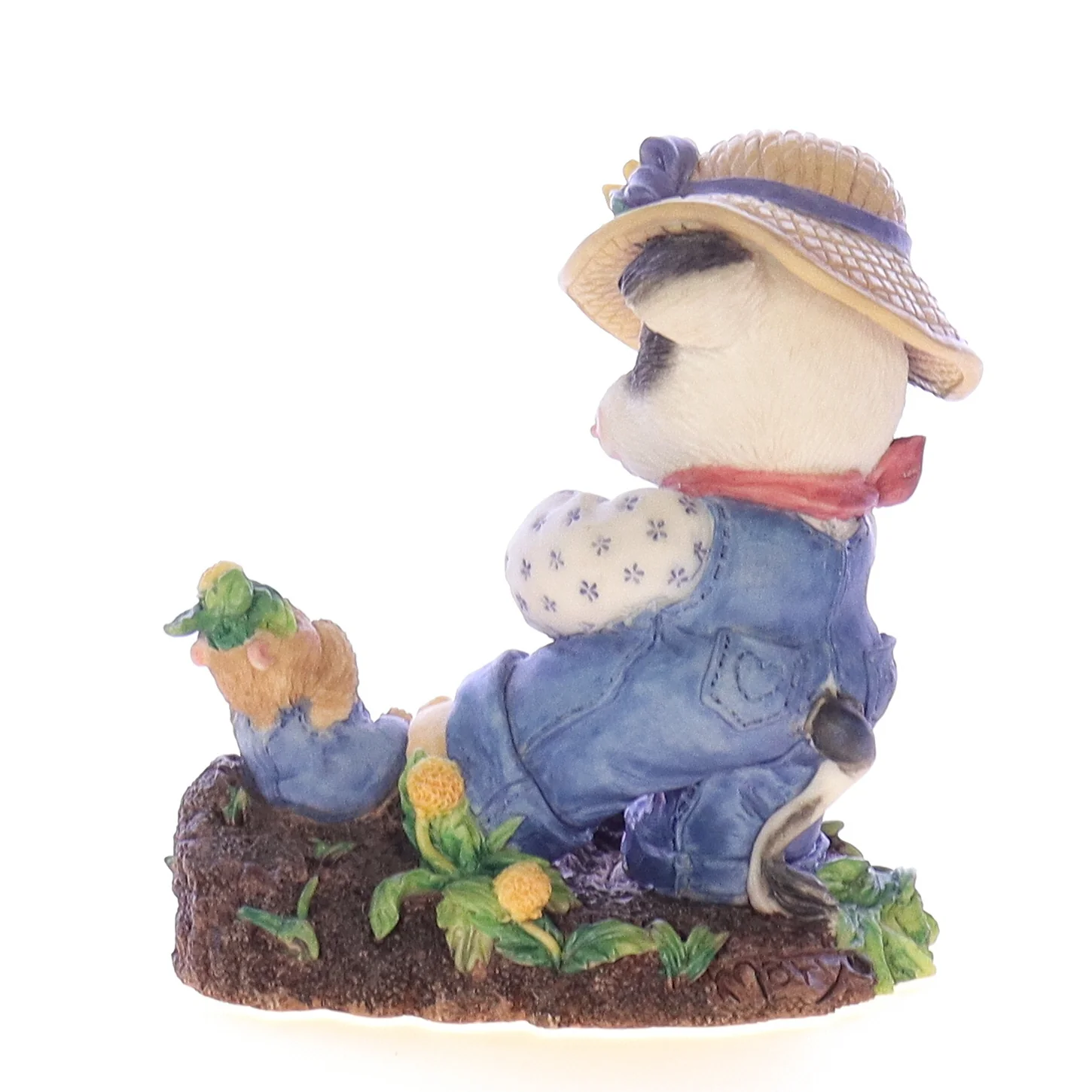 Marys Moo Moos Vintage Resin Spring Figurine 207098 I Dig Moo! 1996 3.25" - Image 5