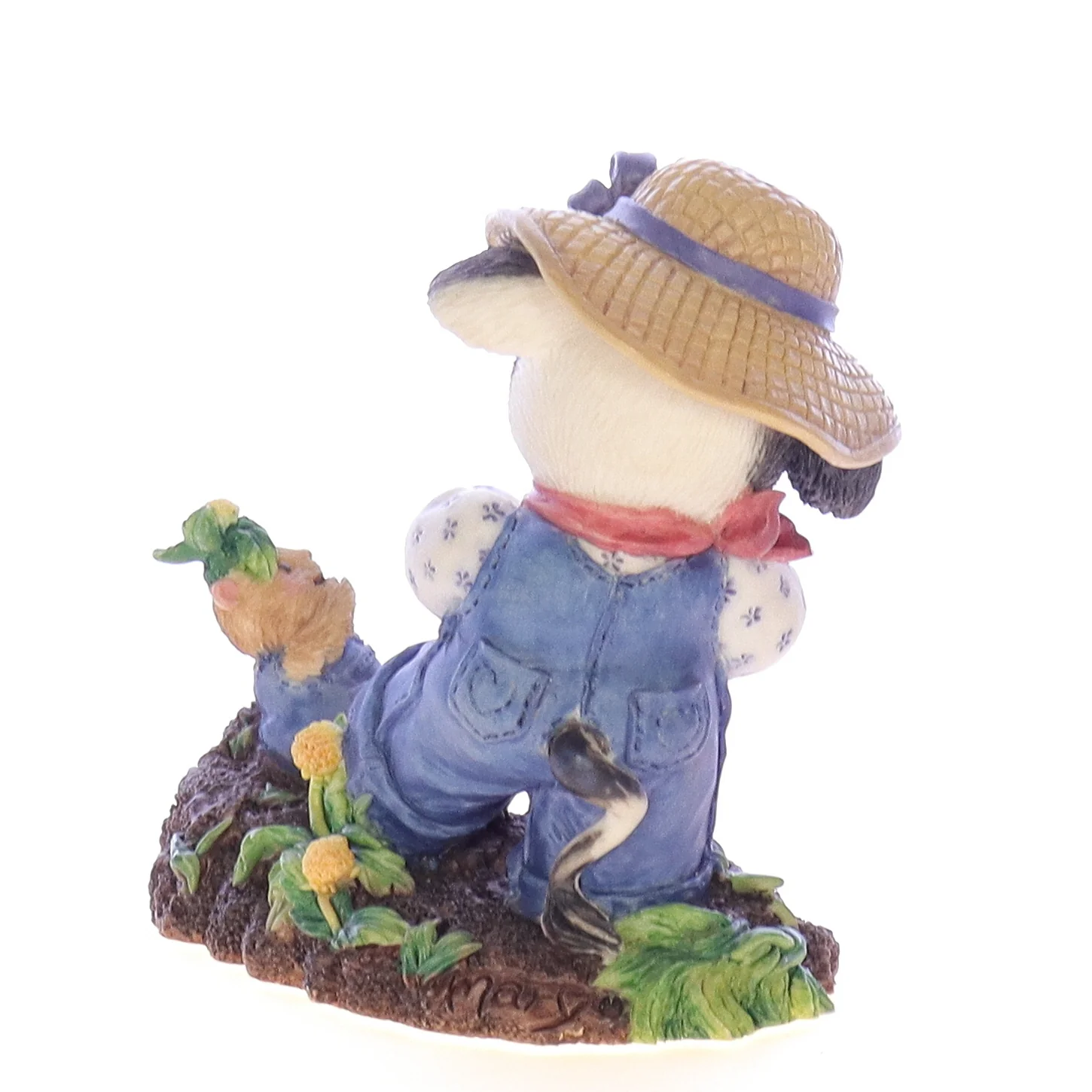 Marys Moo Moos Vintage Resin Spring Figurine 207098 I Dig Moo! 1996 3.25" - Image 6