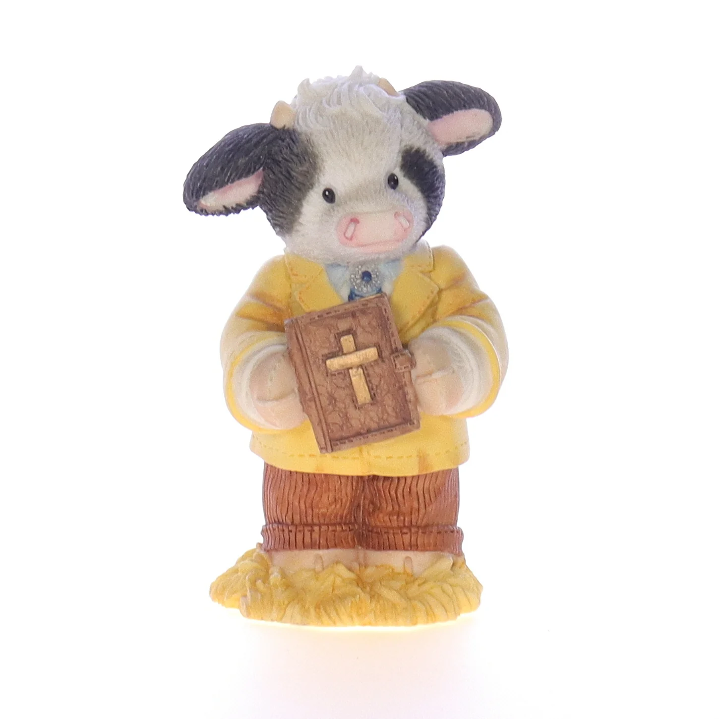 Marys Moo Moos Vintage Resin Religious Figurine 372420 Peace Be With Moo 1998