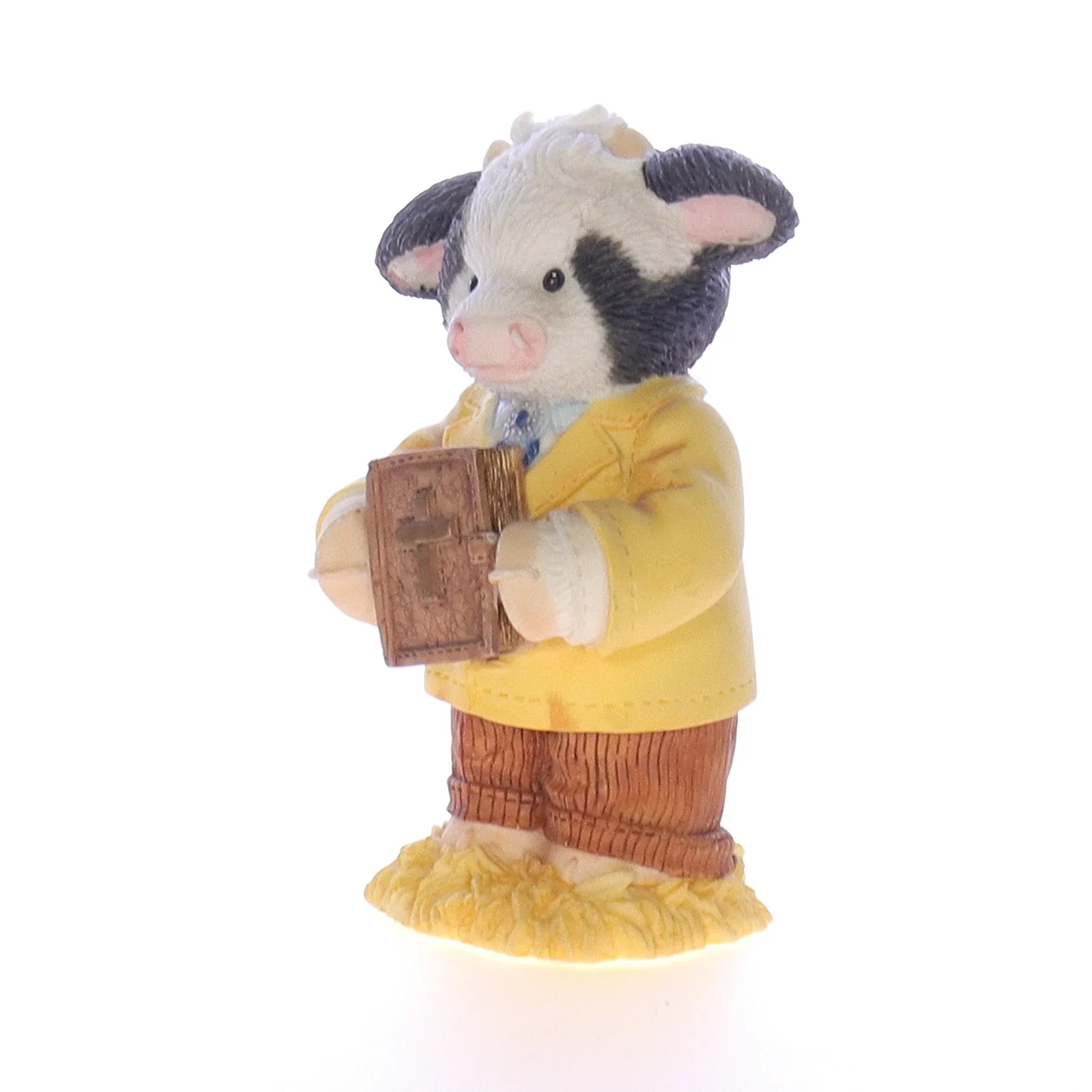 Marys Moo Moos Vintage Resin Religious Figurine 372420 Peace Be With Moo 1998 - Image 2