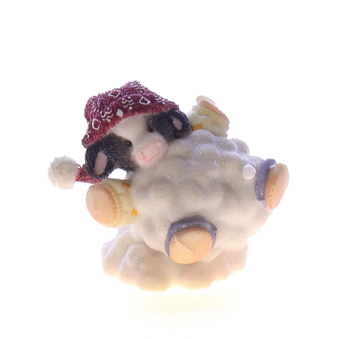 Marys Moo Moos Vintage Resin Christmas Figurine 372749 Rolling Pasture 1998 2"