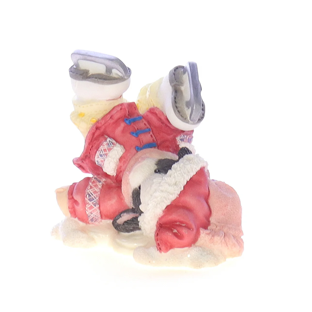 Marys Moo Moos Vintage Resin Christmas Figurine 372765 Falling For Moo 1998 2.25" - Image 2