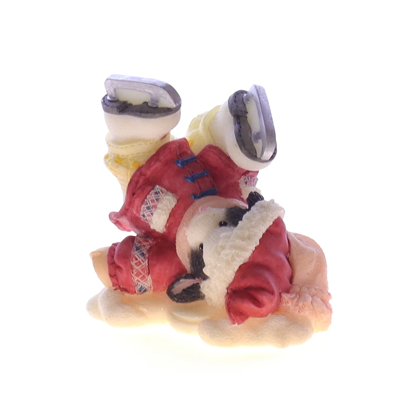 Marys Moo Moos Vintage Resin Christmas Figurine 372765 Falling For Moo 1998 2.25" - Image 2