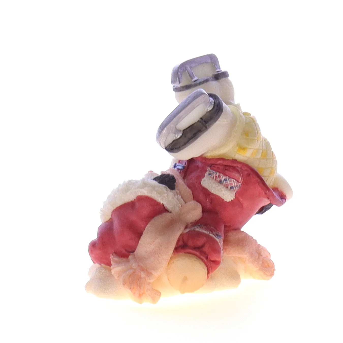 Marys Moo Moos Vintage Resin Christmas Figurine 372765 Falling For Moo 1998 2.25" - Image 4