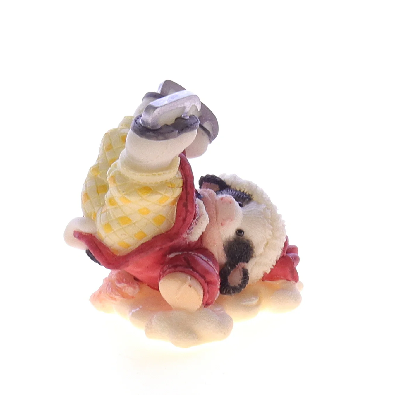 Marys Moo Moos Vintage Resin Christmas Figurine 372765 Falling For Moo 1998 2.25" - Image 8