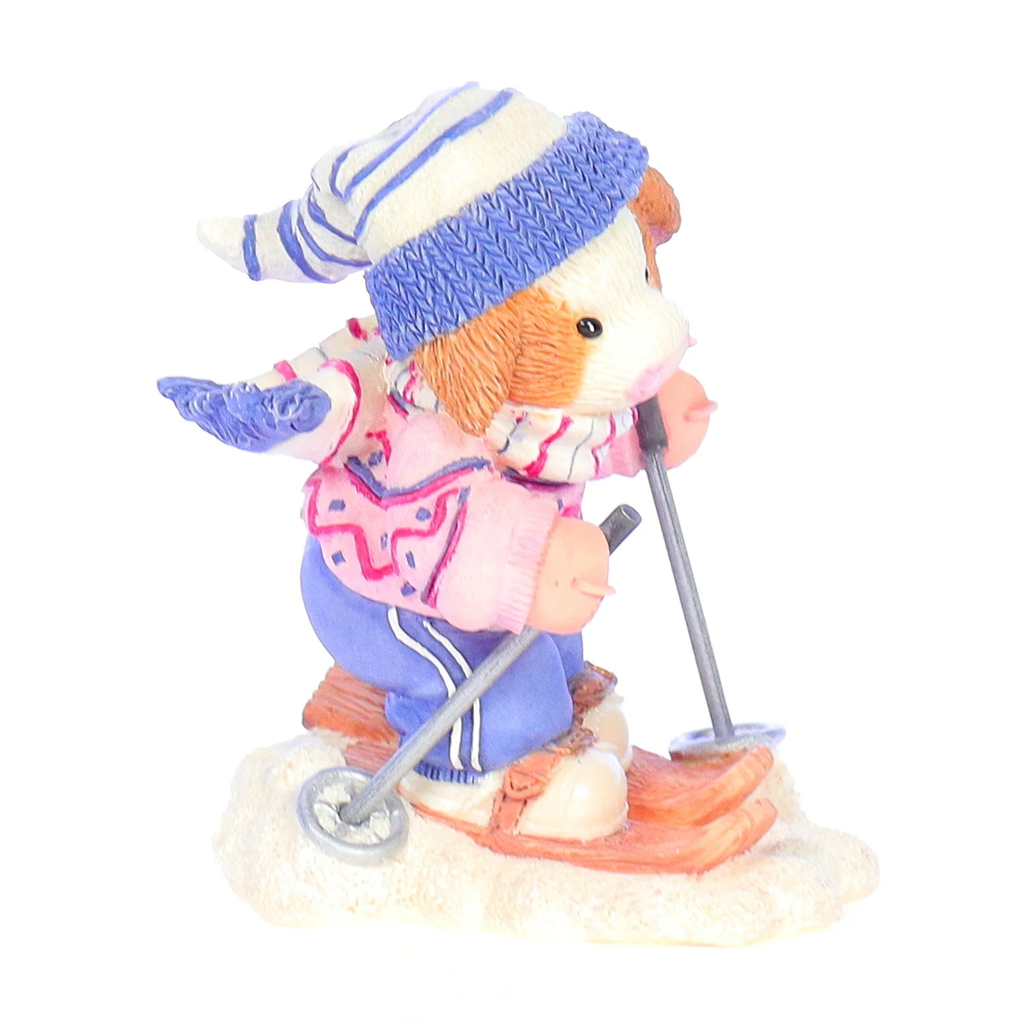 Marys Moo Moos Vintage Resin Christmas Figurine 548944 Barn To Ski 1999 3.5"