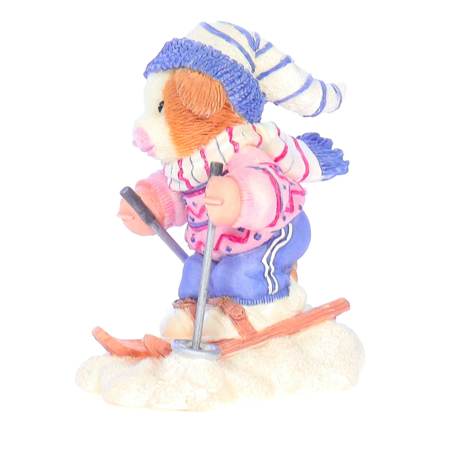 Marys Moo Moos Vintage Resin Christmas Figurine 548944 Barn To Ski 1999 3.5" - Image 4