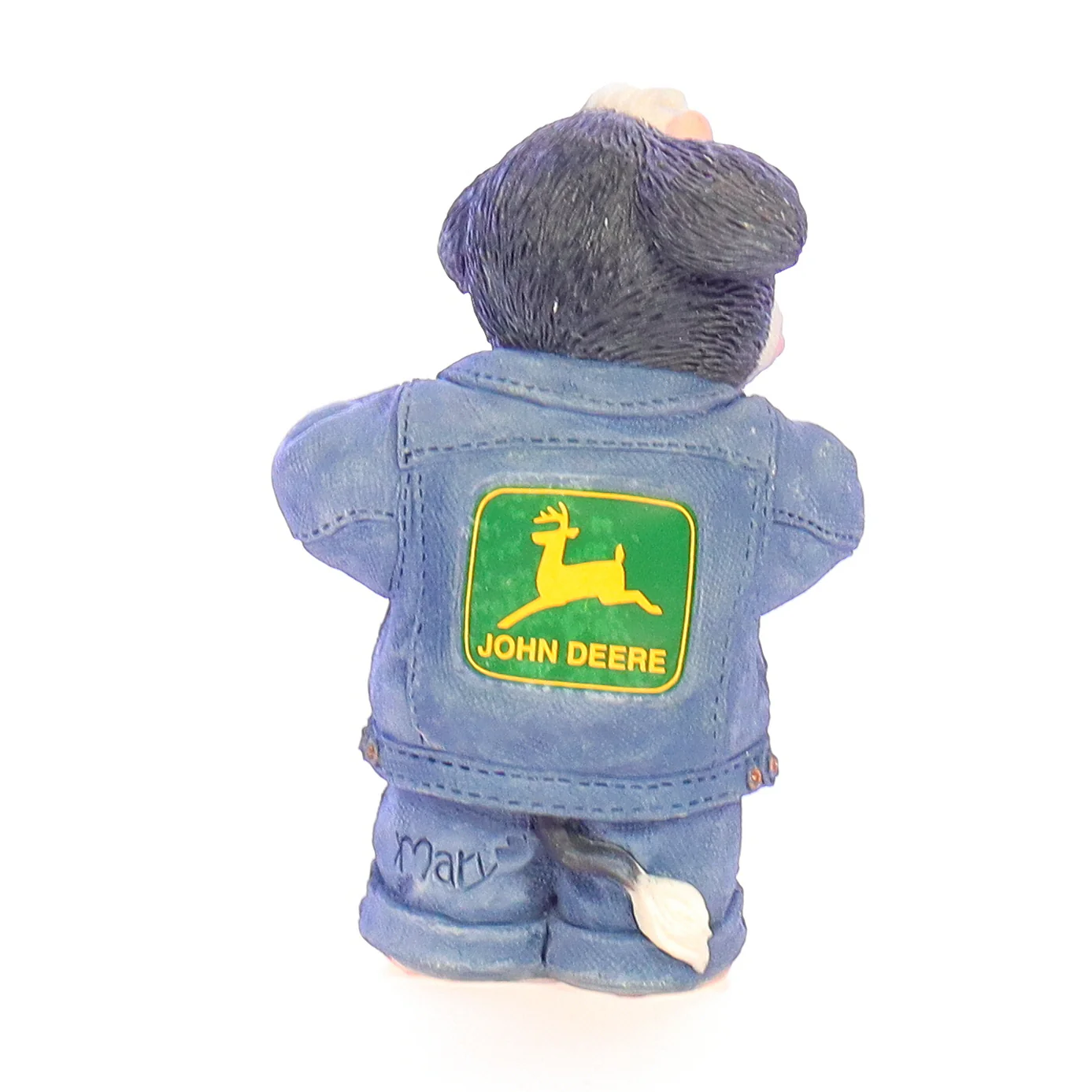 Marys Moo Moos Vintage Resin John Deere Figurine 674516 Udderly Cool! 1999 3.25" - Image 6