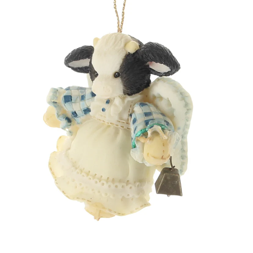 Angel with Cowbell Ornament - Image 2